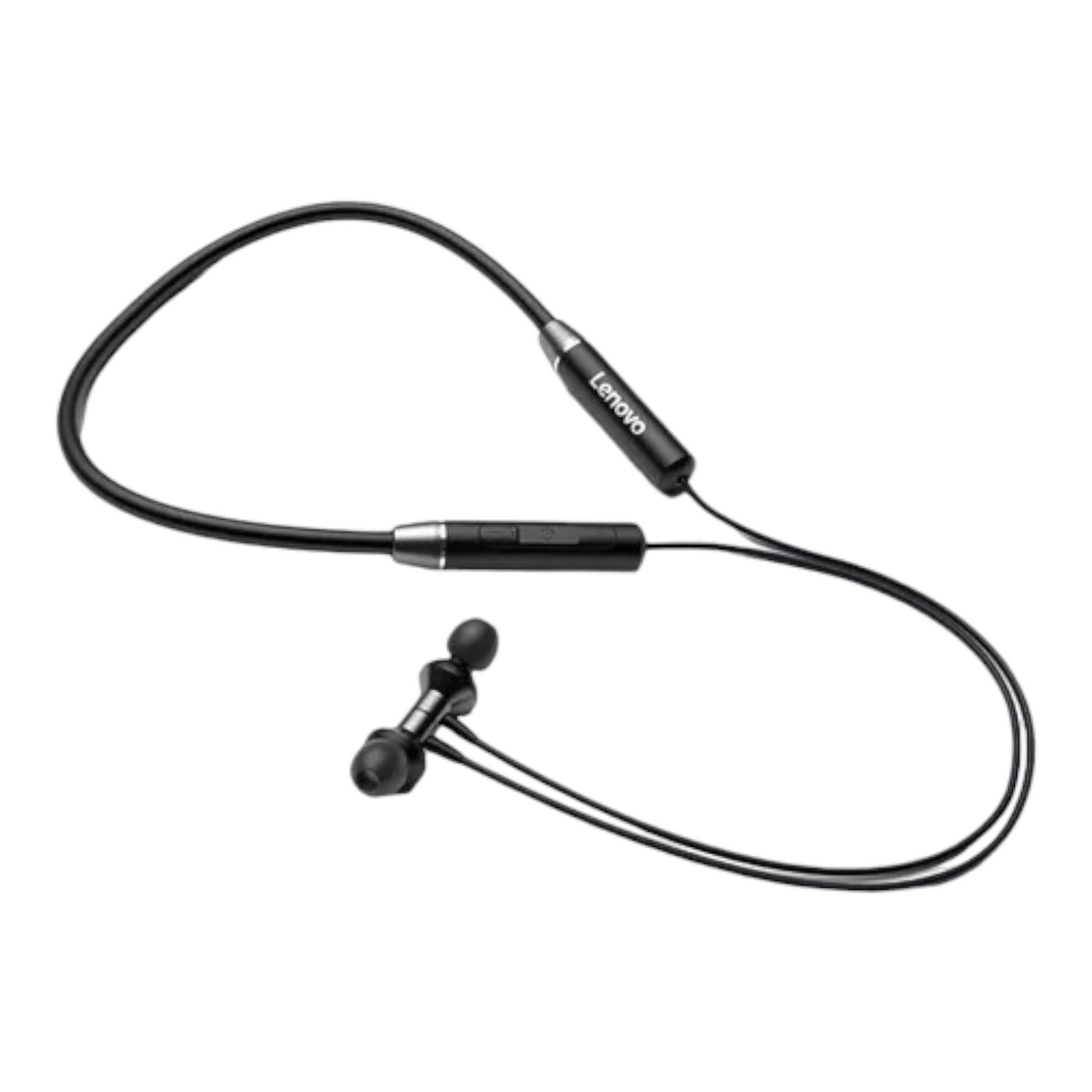 Audífonos Bluetooth Deportivo Lenovo He05x Ii Negro-2