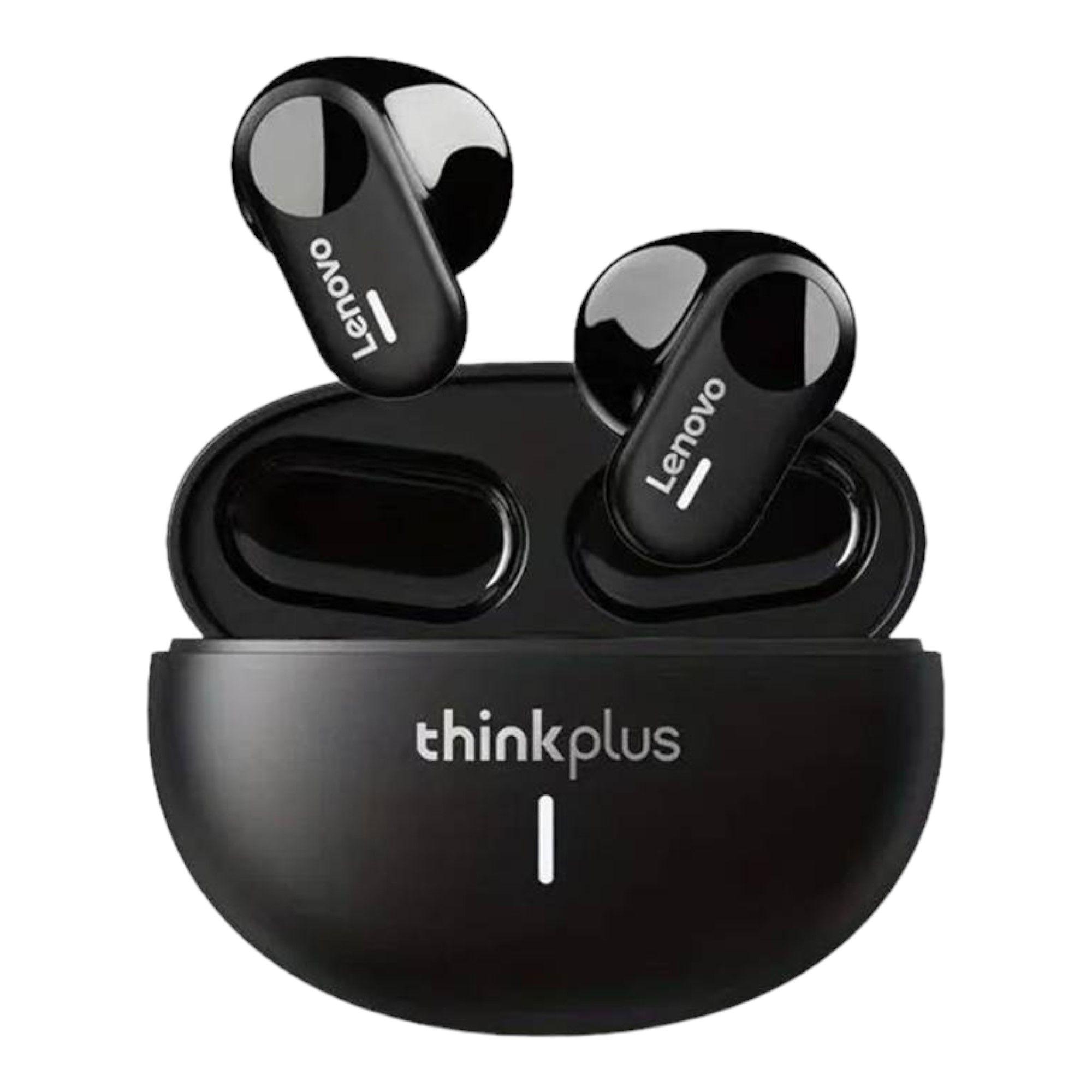 Audifonos Bluetooth Lenovo LP19 Negro -0