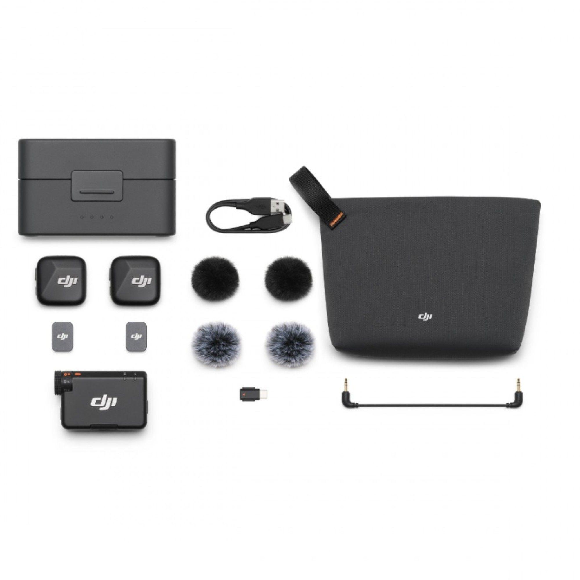 MICRÓFONO DJI MIC MINI 2 TRANSM + RECEPTOR Y ESTUCHE DE CARGA-3