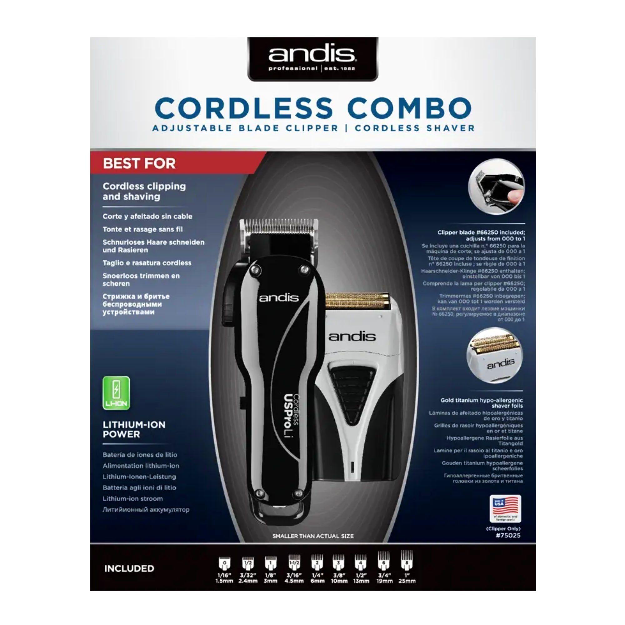 Maquina Cortapelo Andis Cordless Combo Inalámbrica-2