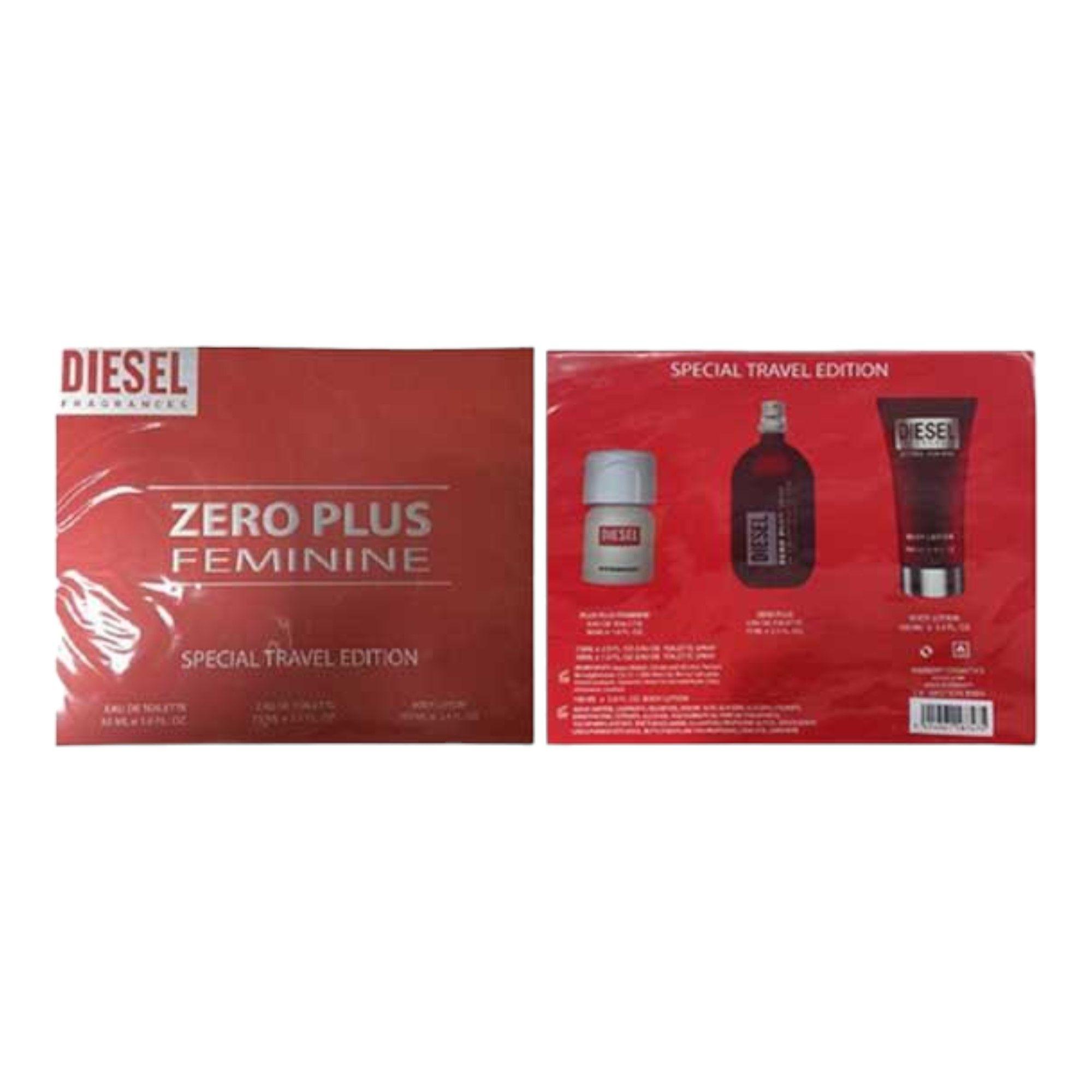 DIESEL ZERO PLUS FEMENIN EDT 75ML 30ML BI 100ML-1