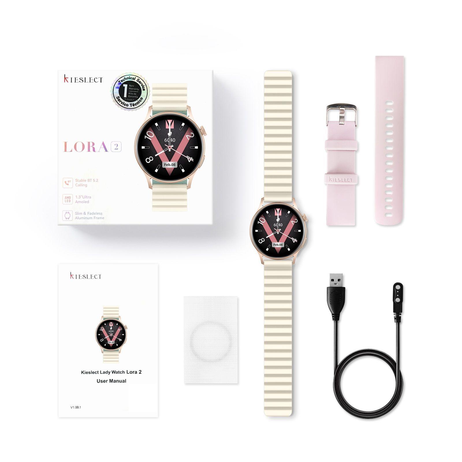 Smartwatch Kieslect Lora 2 Dorado con Llamadas-3