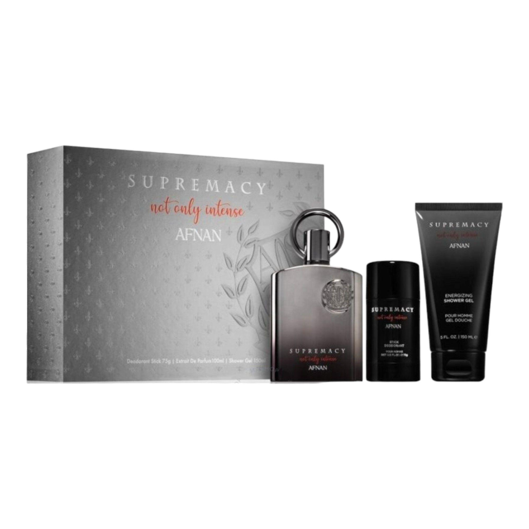 AFNAN SUPREMACY NOT ONLY INTENSE EXTRAIT PARFUM SET 100ML + DEO + SG-0