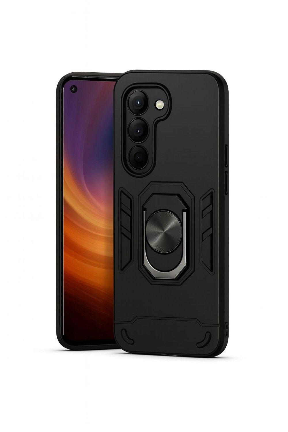 Carcasa Para Samsung S25 Fe Anti Golpes Anillo Negro-2