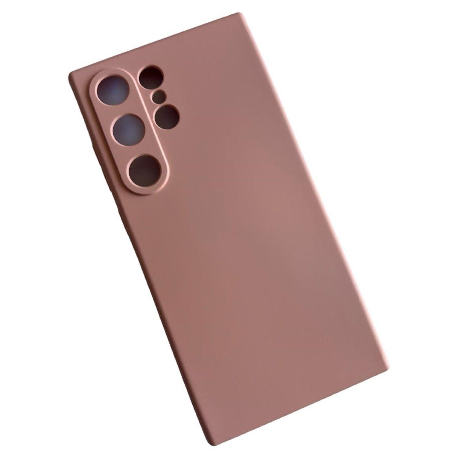 Carcasa Funda Para Samsung S24 Ultra Silicona Rosa Palo-0