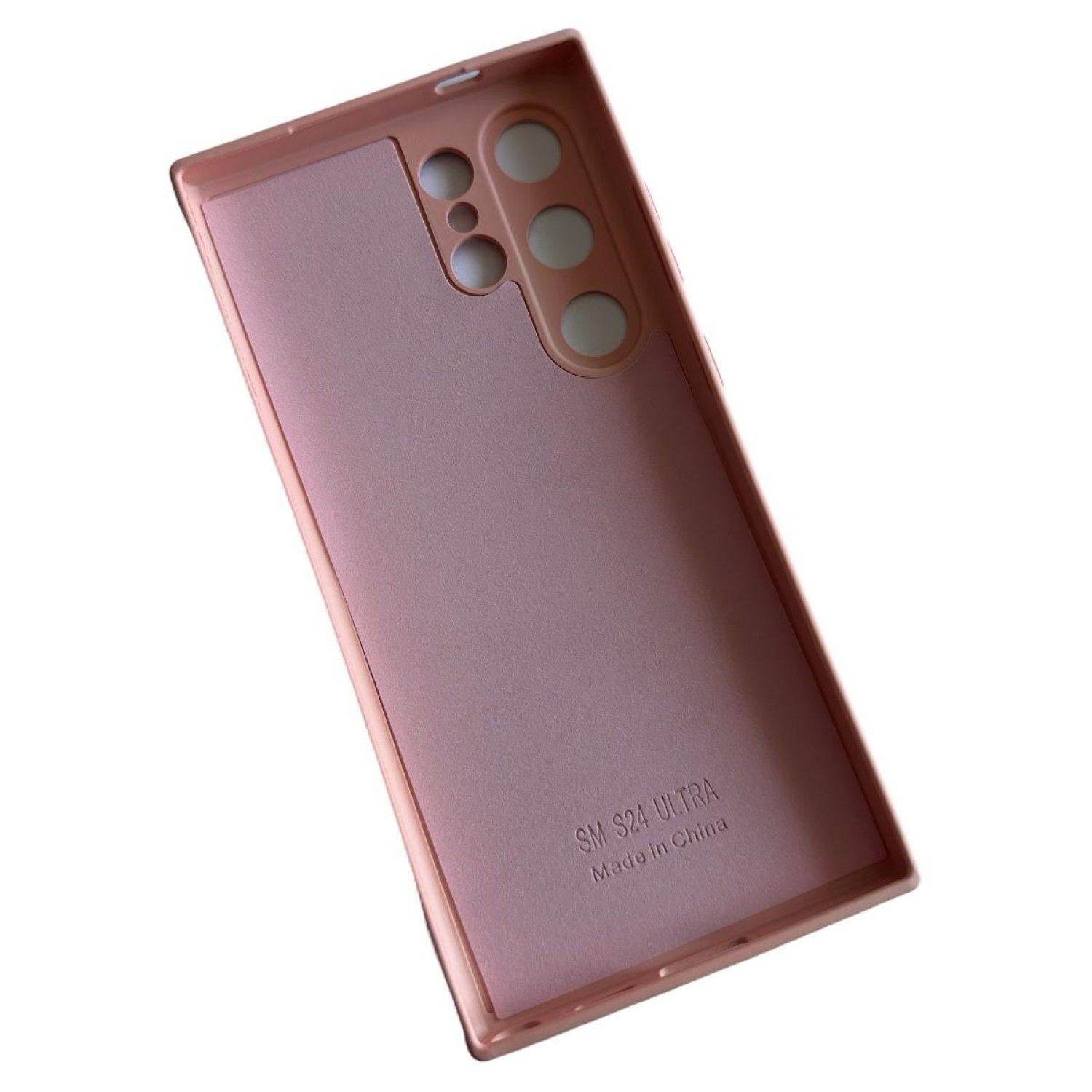 Carcasa Funda Para Samsung S24 Ultra Silicona Rosa Palo-3