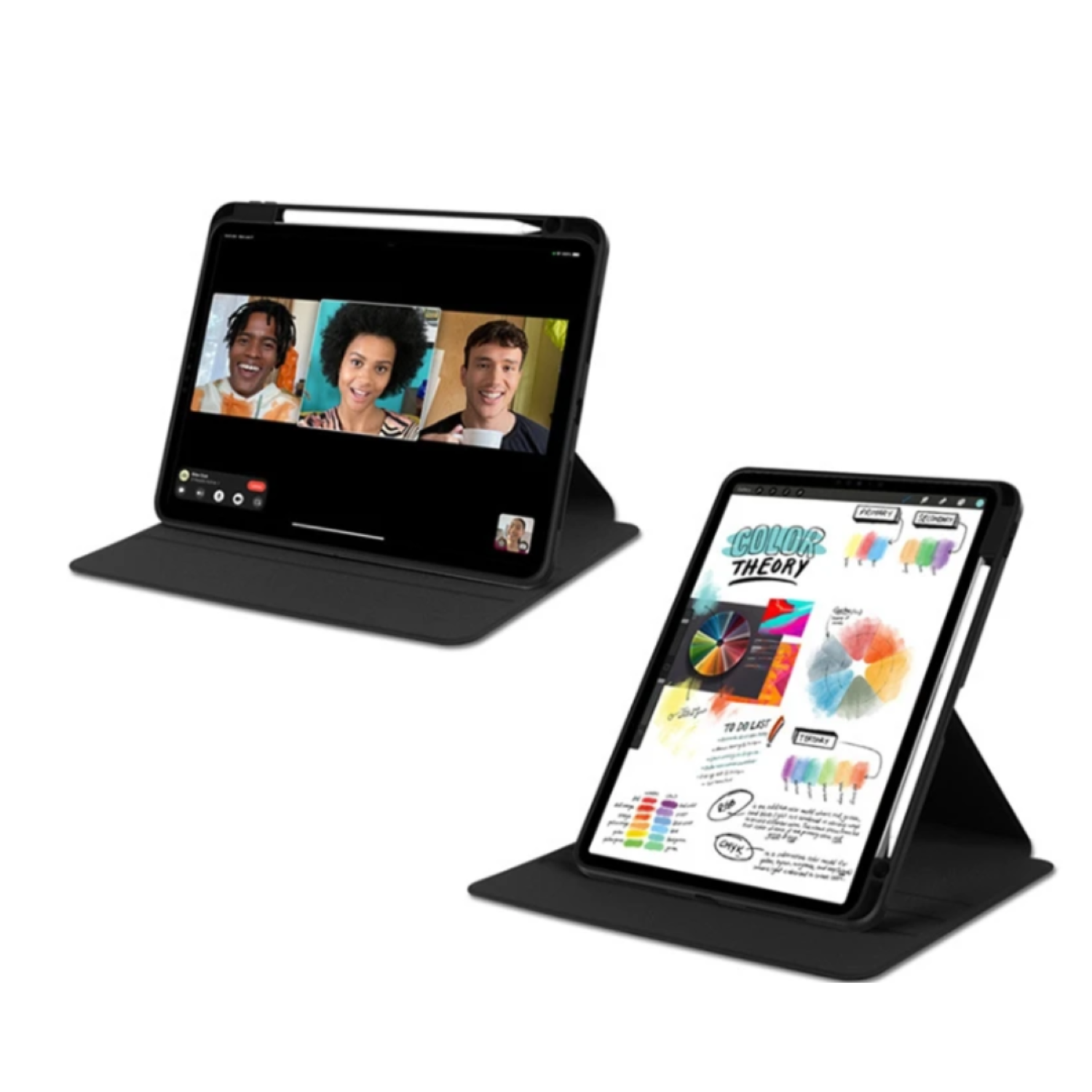 Carcasa Smart Cover Clear 360 Para iPad Pro 11 M5 2025 Negro-2