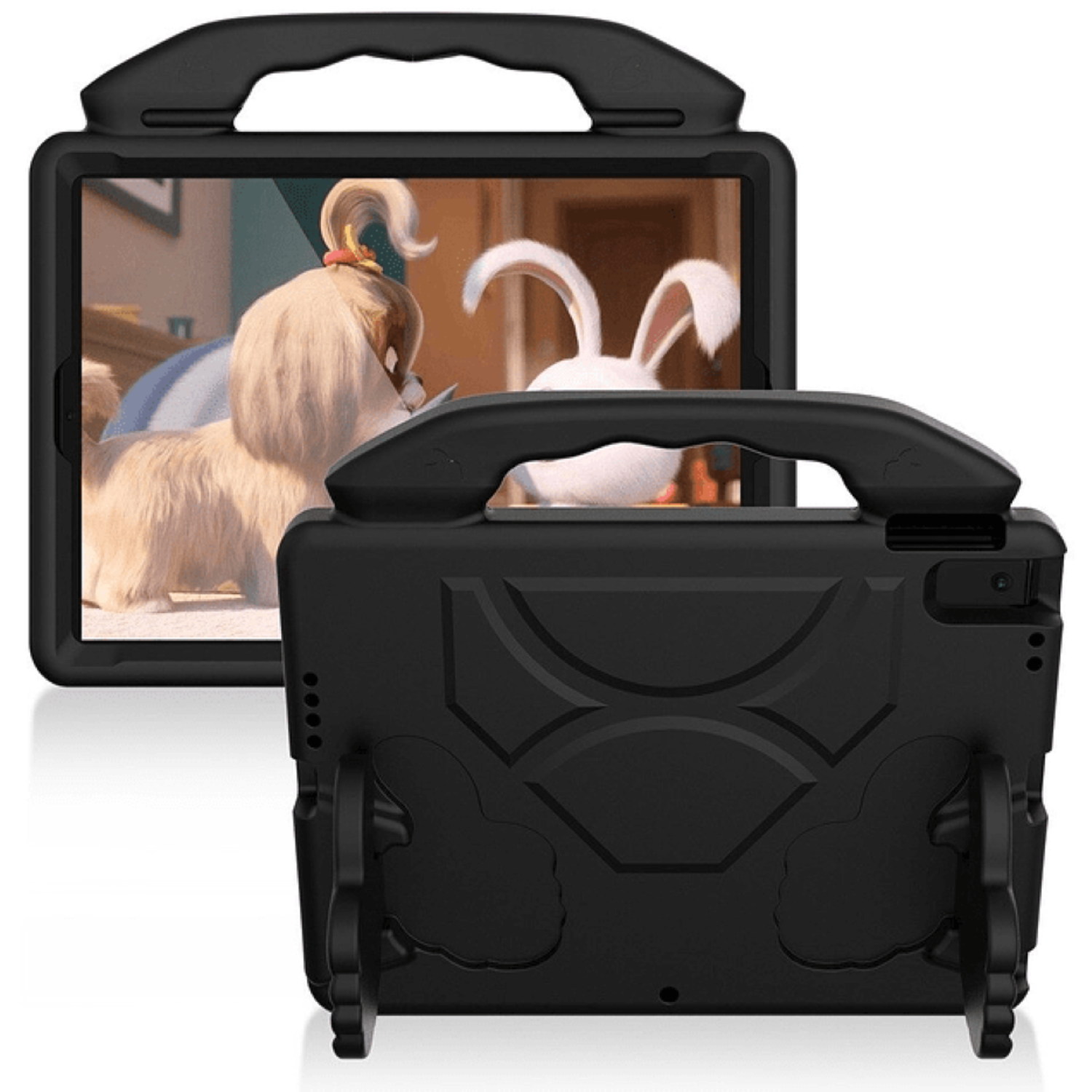 Carcasa Niños Anti-golpes Para Samsung Tab A7 Lite 8.7 T220 Negro-2