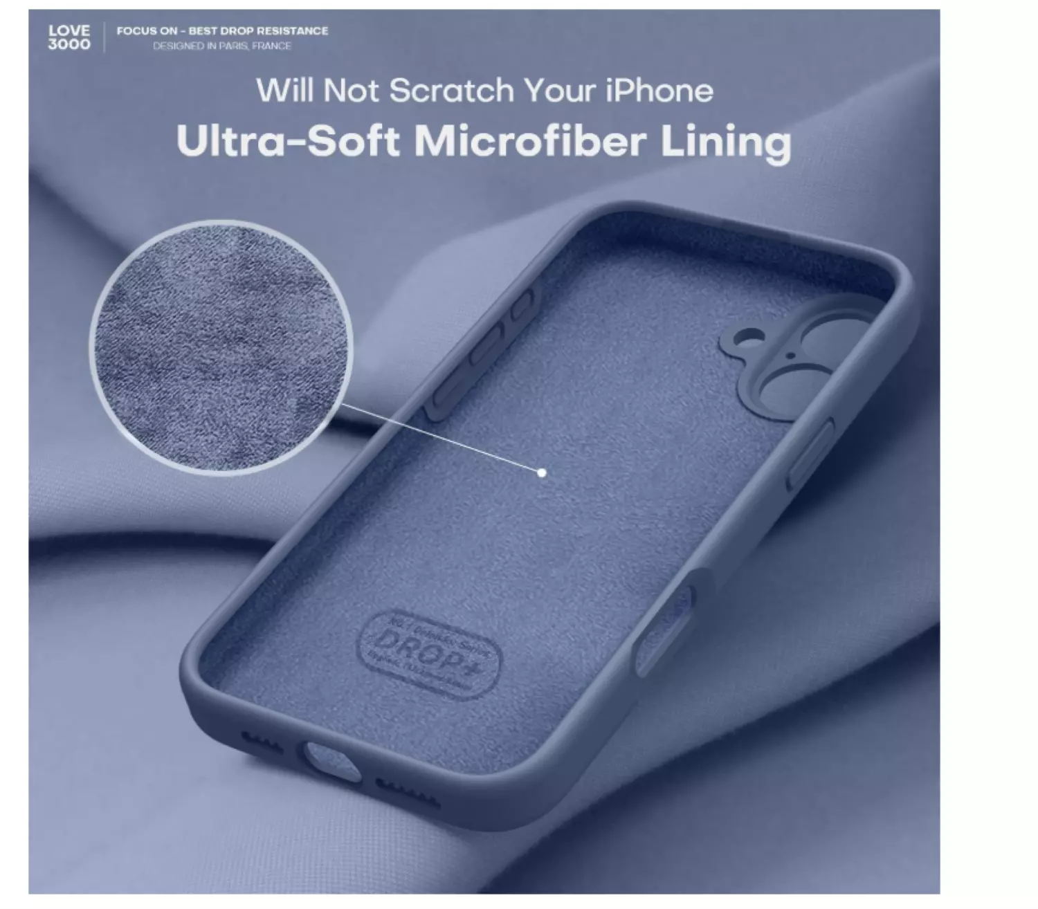 Carcasa Funda Para iPhone 17 Silicona Azul-2