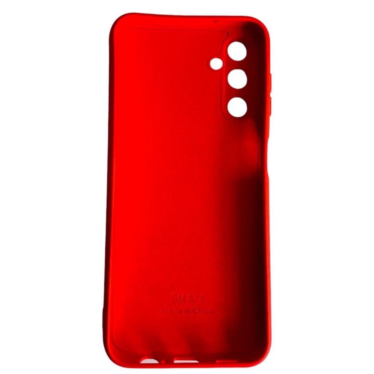 Carcasa Para Samsung A14 5g Silicona Rojo-2