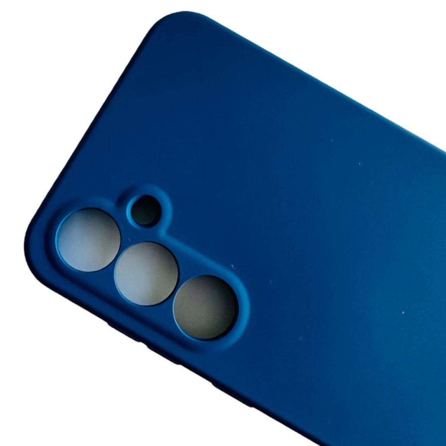 Carcasa Funda Para Samsung S24 Fe Silicona Azul-1