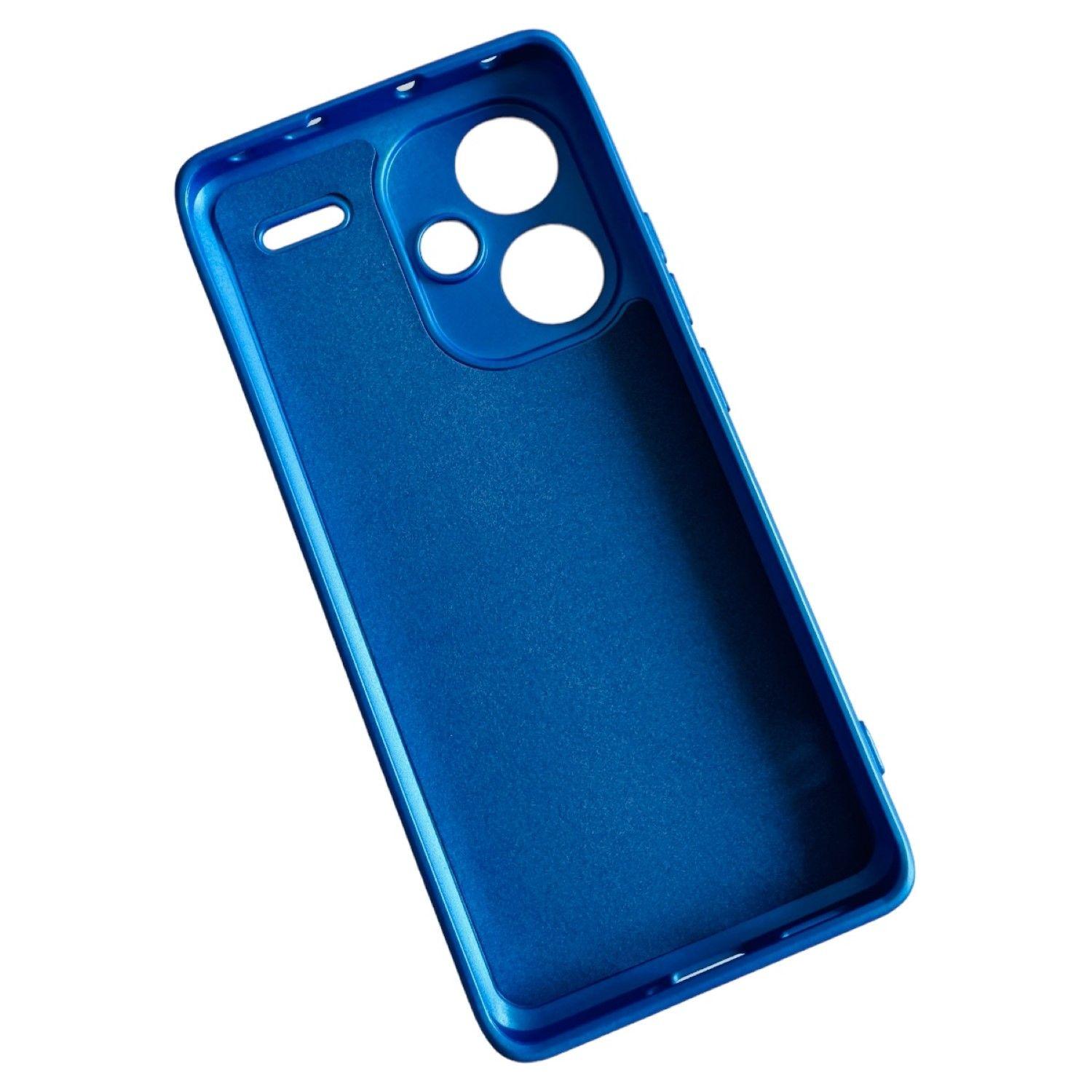 Carcasa Funda Para Xiaomi Redmi Note 13 Pro+ 5g Silicona Azul Rey-1