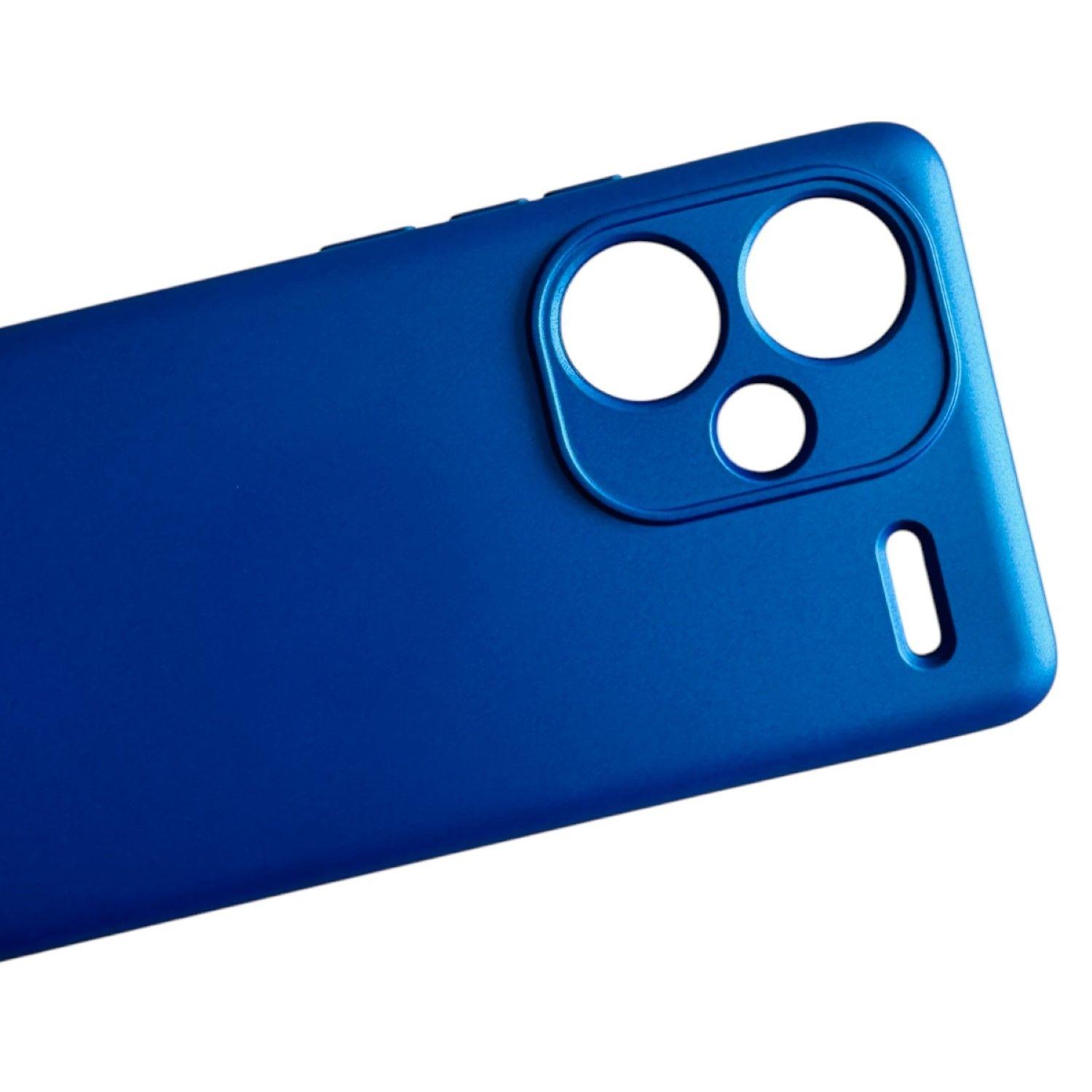 Carcasa Funda Para Xiaomi Redmi Note 13 Pro+ 5g Silicona Azul Rey-2