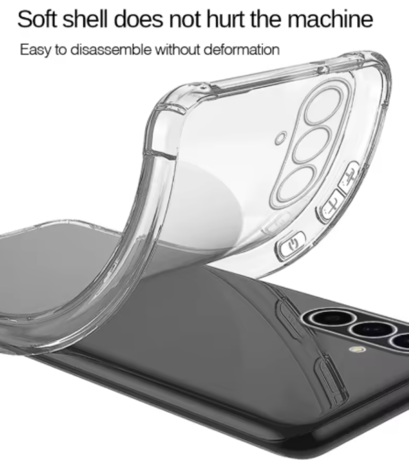 Carcasa Para Samsung S25 Fe Transparente Reforzada-2