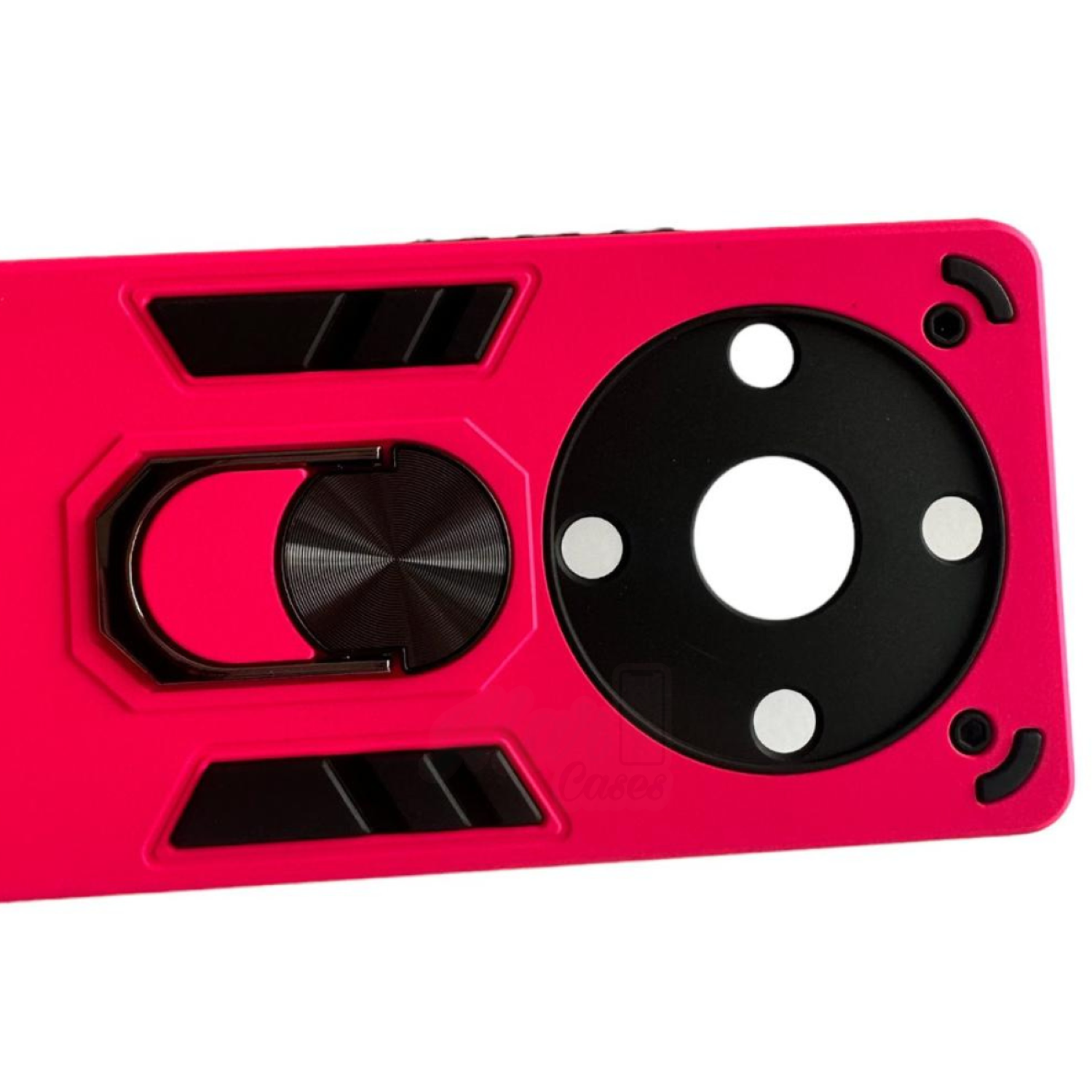 Carcasa Para Honor Magic5 Lite Anti Golpes Anillo Fucsia-2