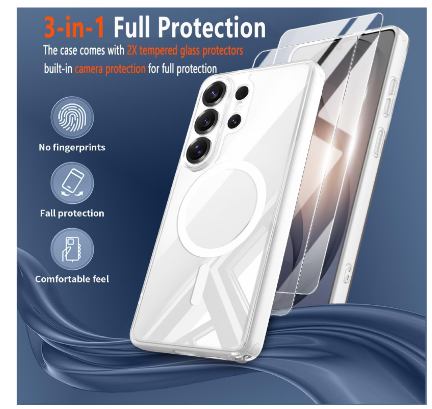 Carcasa Para Samsung S26 Transparente MagSafe-2