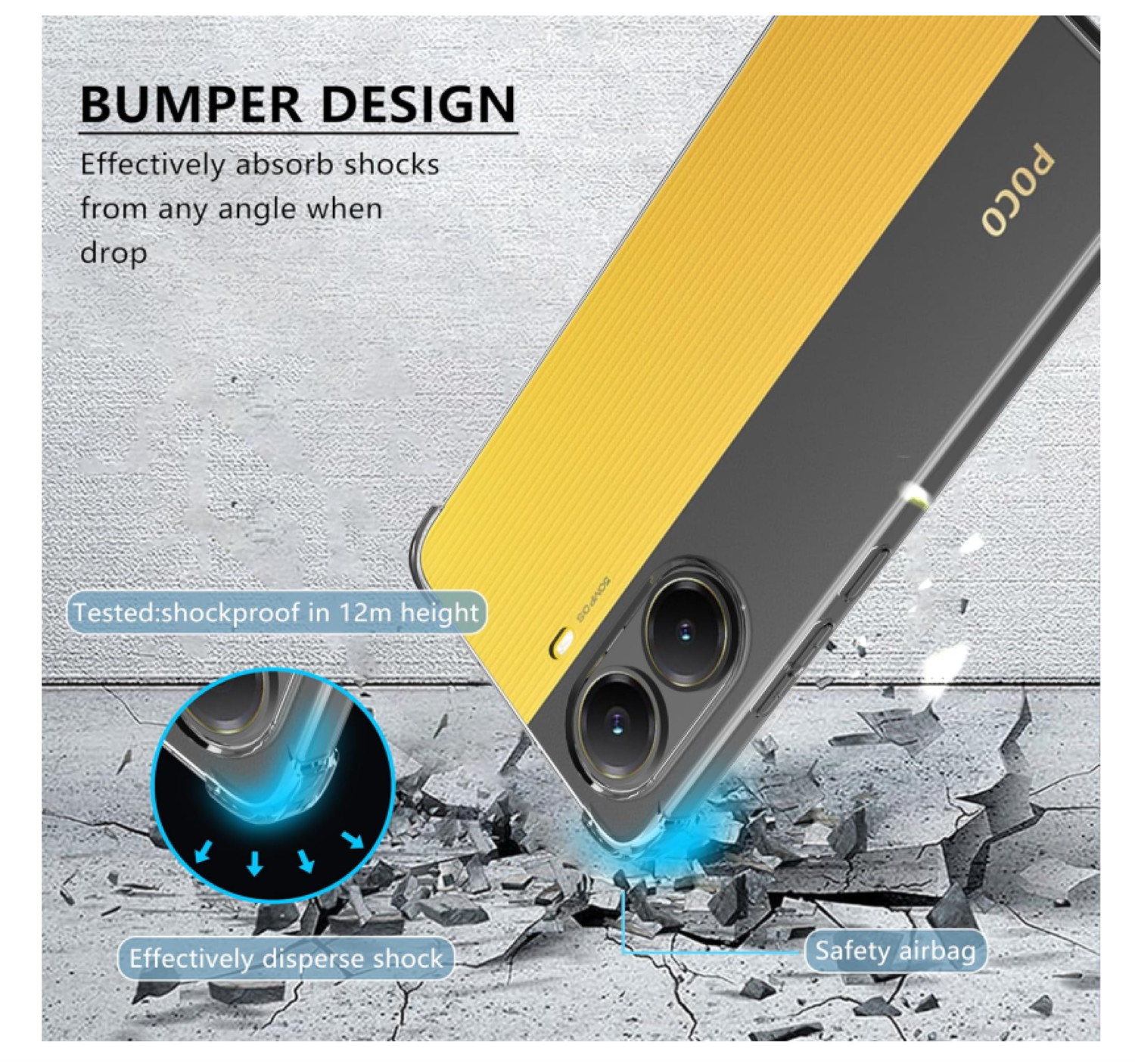 Carcasa Para Xiaomi Poco X7 Pro 5g Transparente Reforzada-2