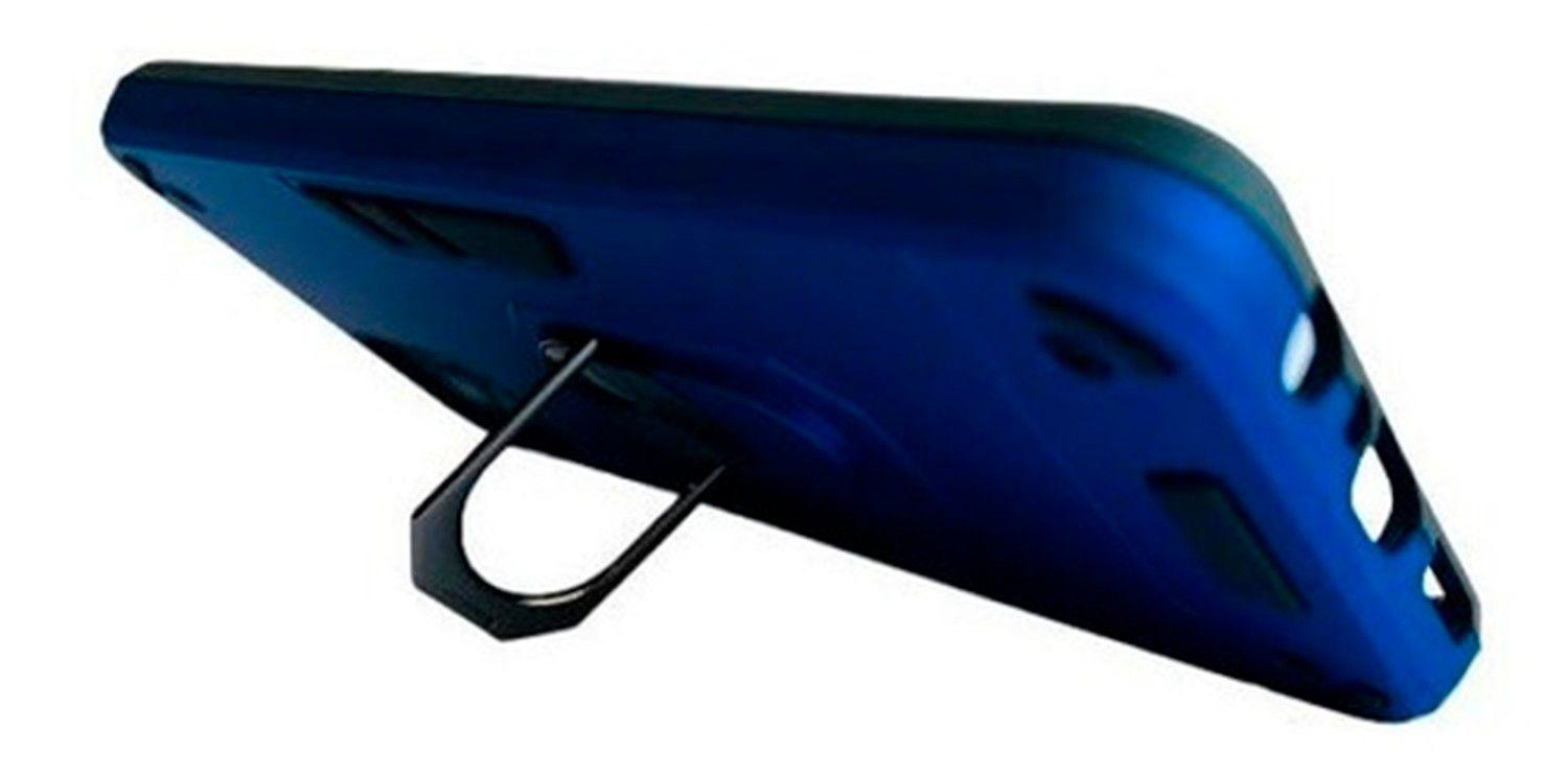 Carcasa Para Samsung A04 Normal Anti Golpes Anillo Azul-3