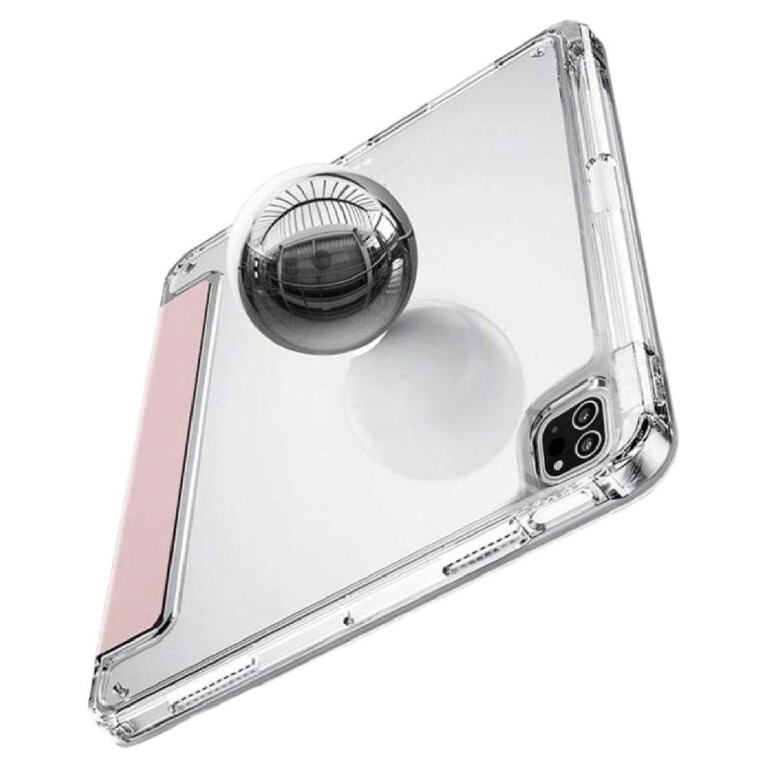 Carcasa Smart Cover Clear Para iPad Air 6 11 M2 2024 Rosado-2