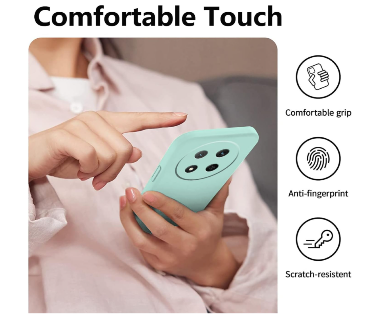 Carcasa Funda Para Honor Magic8 Lite Silicona Turquesa-4