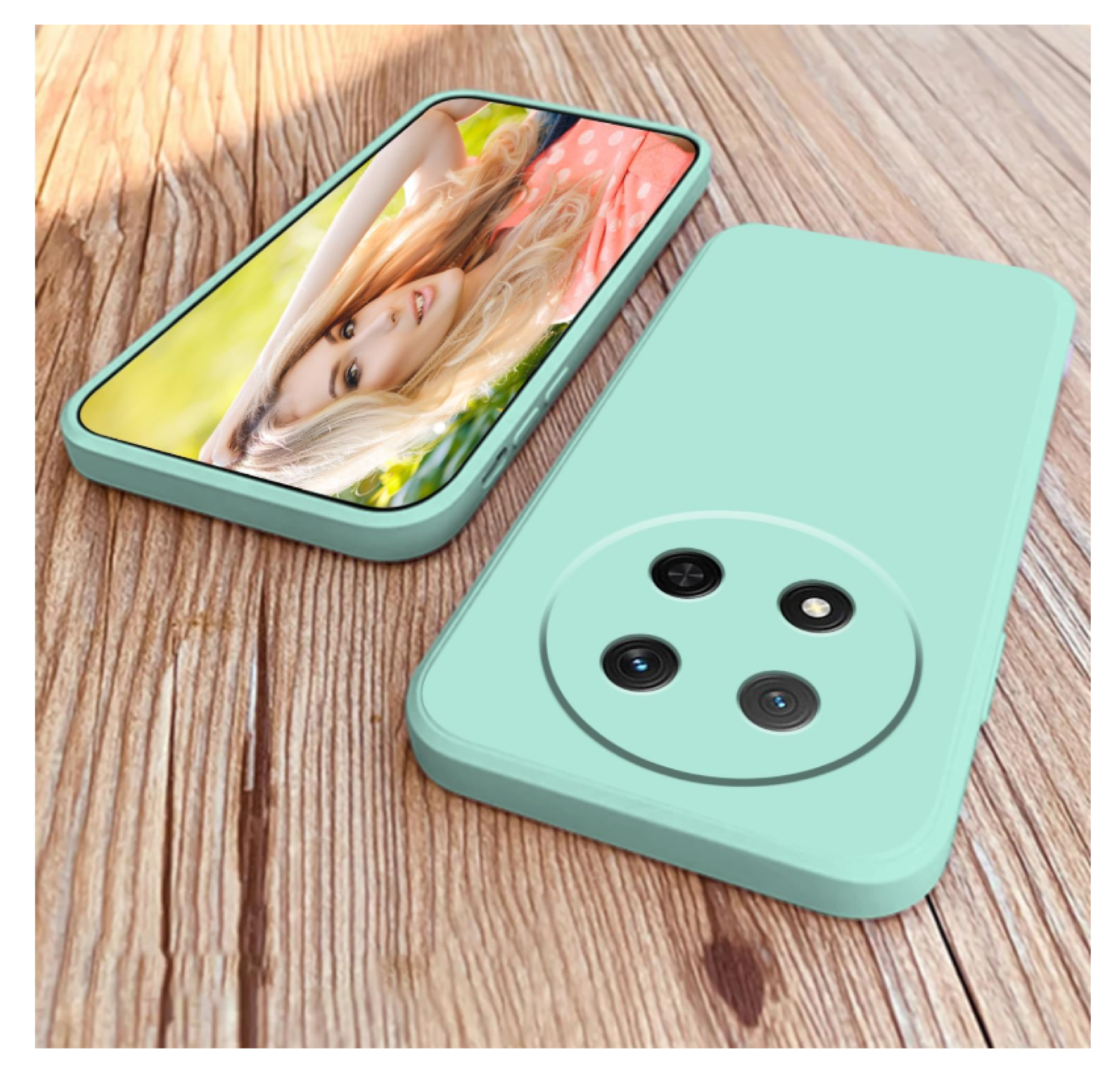 Carcasa Funda Para Honor Magic8 Lite Silicona Turquesa-5