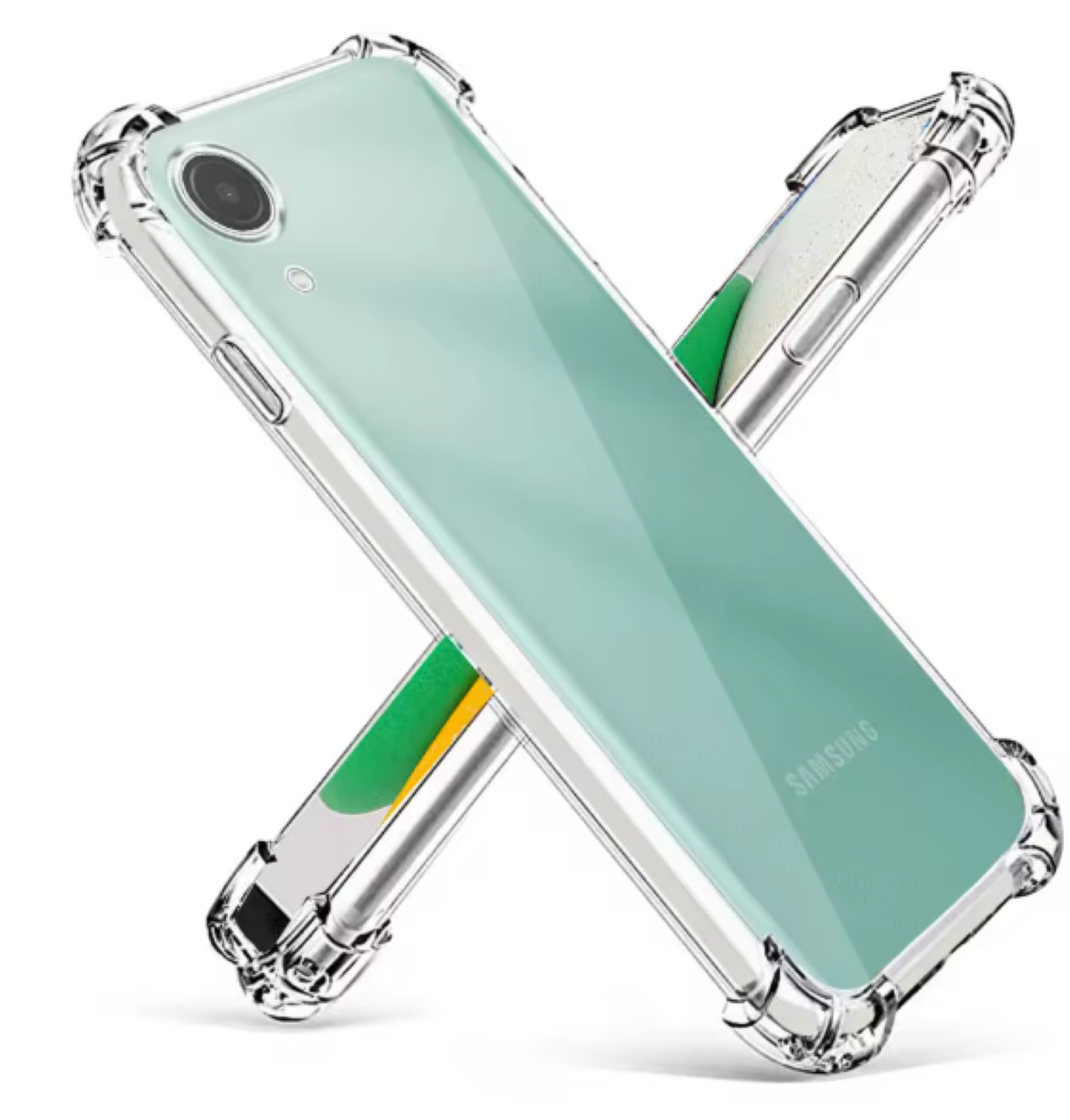 Carcasa Para Samsung A03 Core Transparente Reforzada-2