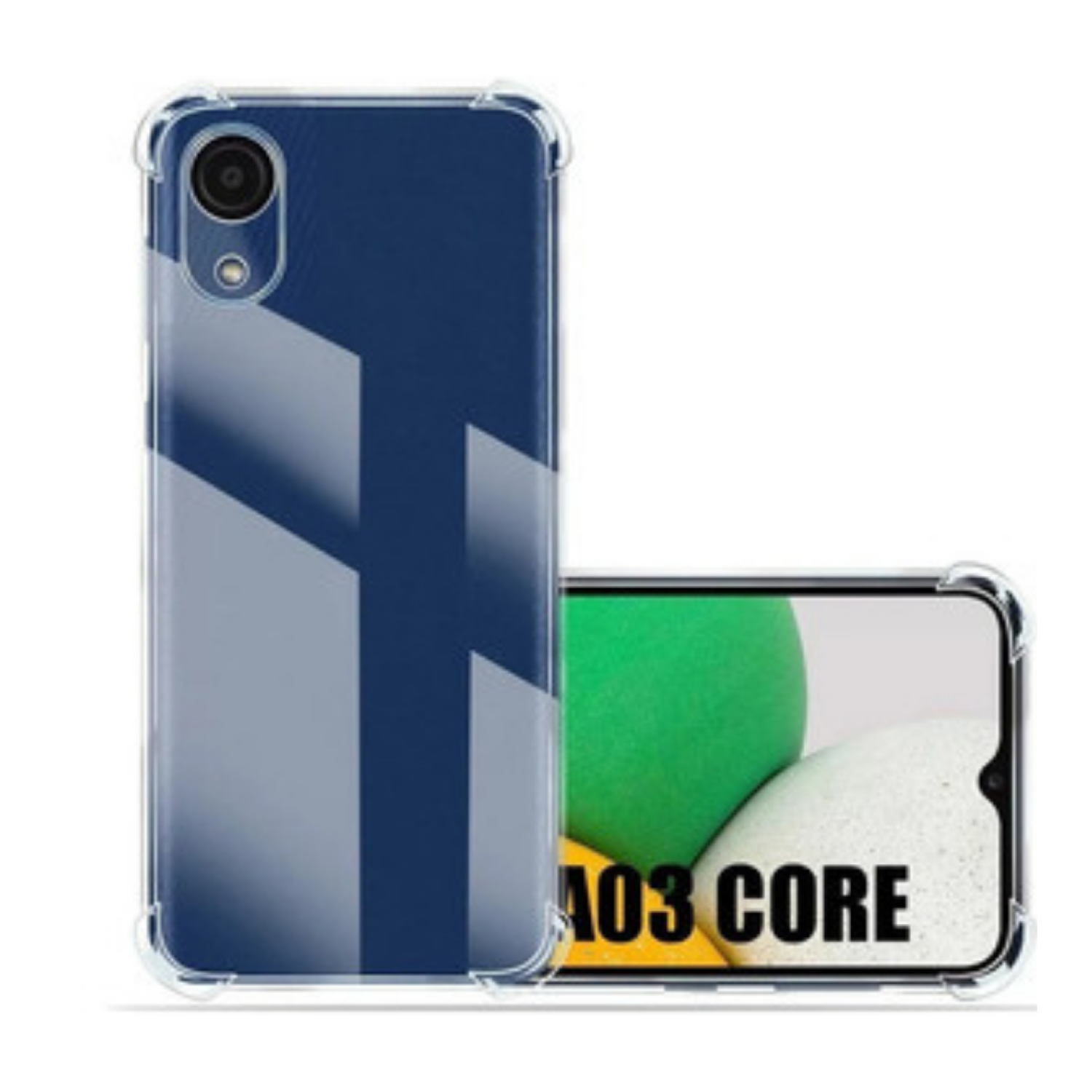 Carcasa Para Samsung A03 Core Transparente Reforzada-3