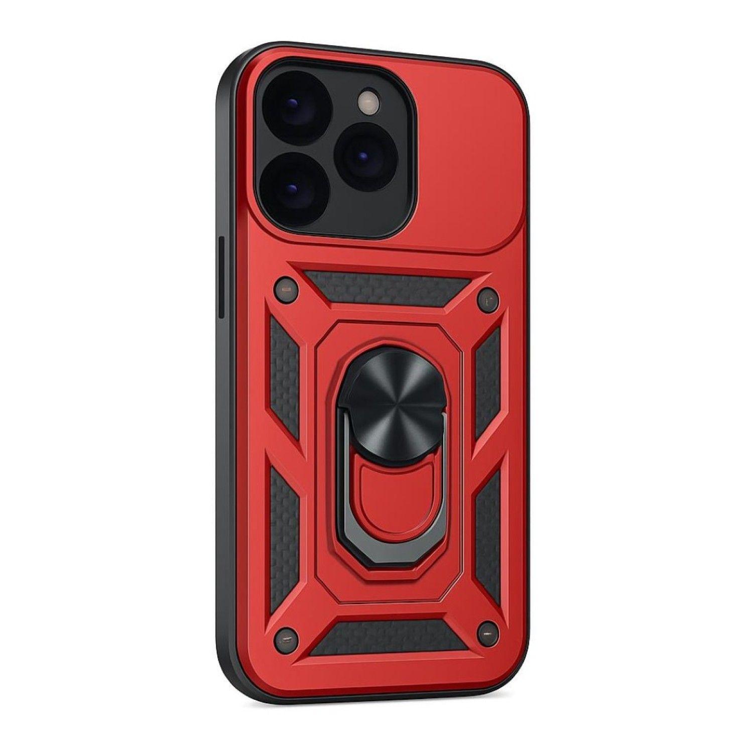 Carcasa Para iPhone 17 Anti Golpes Anillo Rojo-2