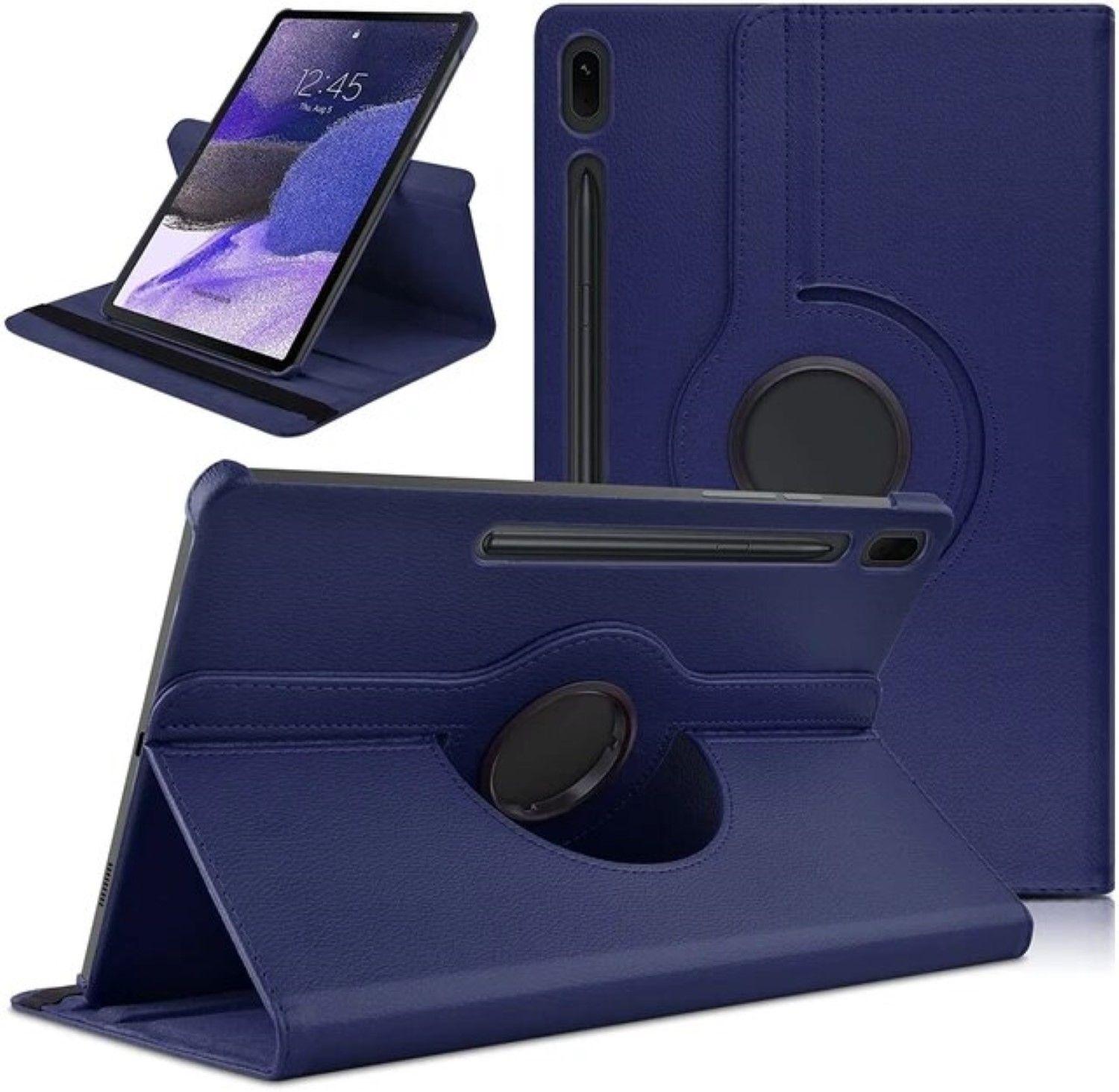 Carcasa Funda Giratoria Para Tablet Samsung S9 Fe 10.9 X510 Azul-3