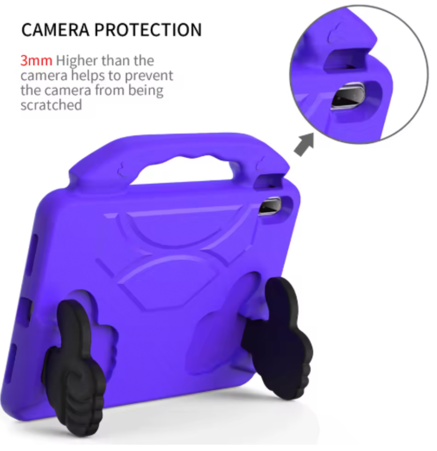 Carcasa Niños Anti-golpes Compatible Con Tablet Samsung A9 8.7 X110 Morado-1