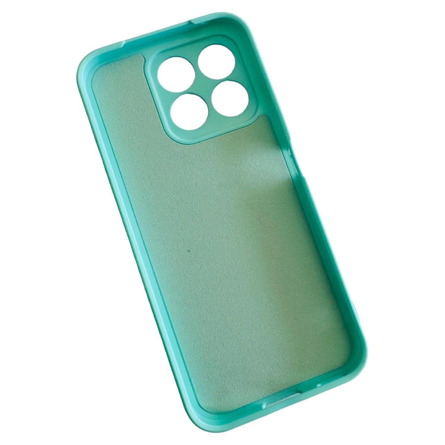 Carcasa Funda Para Honor X6b Silicona Color Turquesa-1