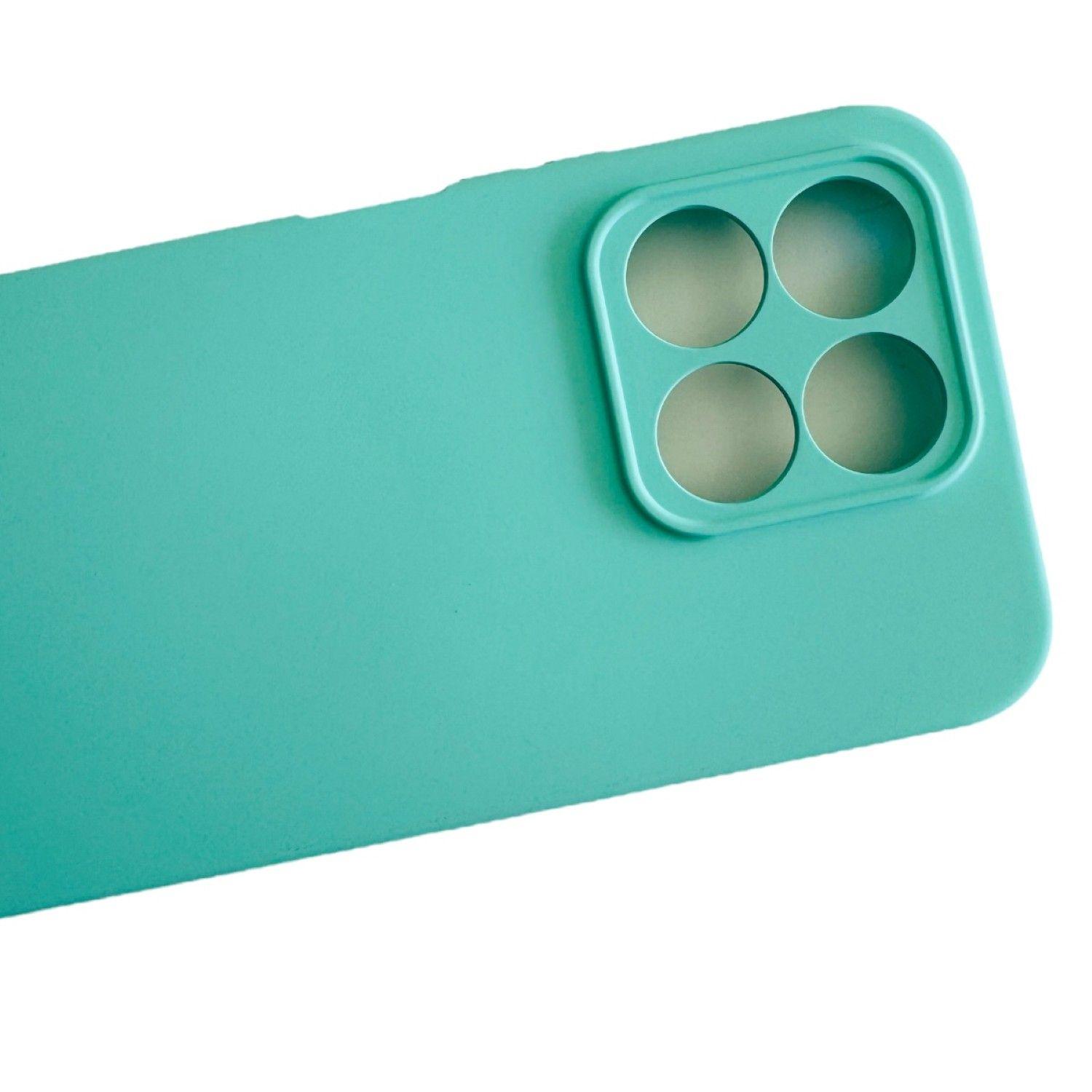 Carcasa Funda Para Honor X6b Silicona Color Turquesa-2