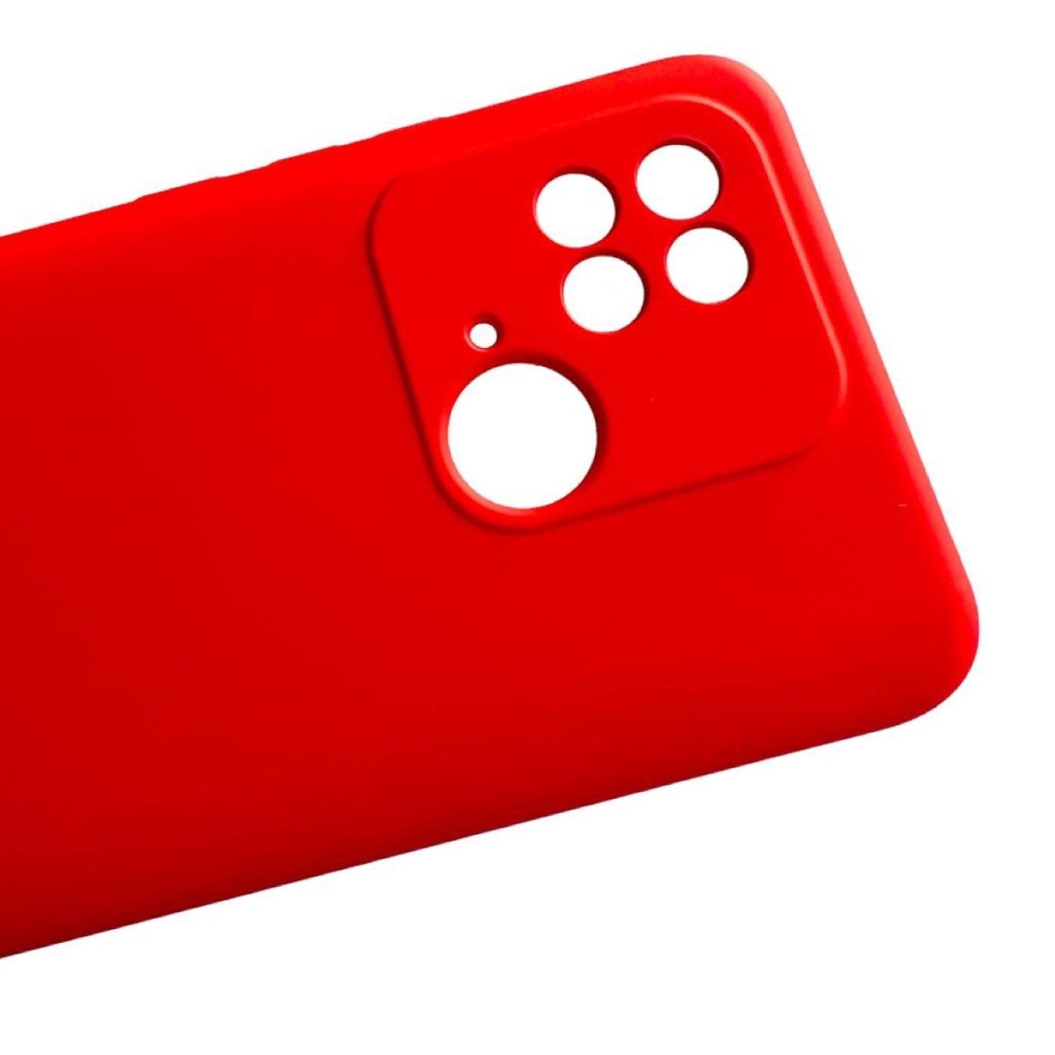 Carcasa Funda Para Xiaomi Redmi 10c Silicona Color Rojo-2