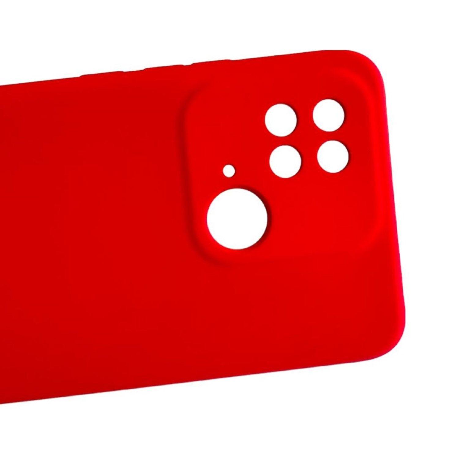 Carcasa Funda Para Xiaomi Redmi 10c Silicona Color Rojo-3