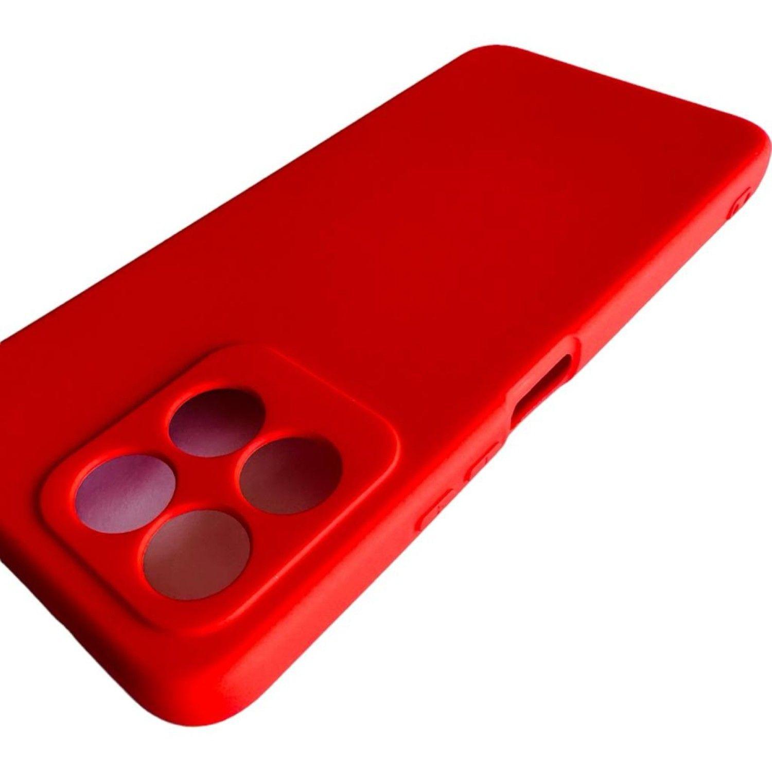 Carcasa Funda Para Honor X6b Silicona Color Rojo-2