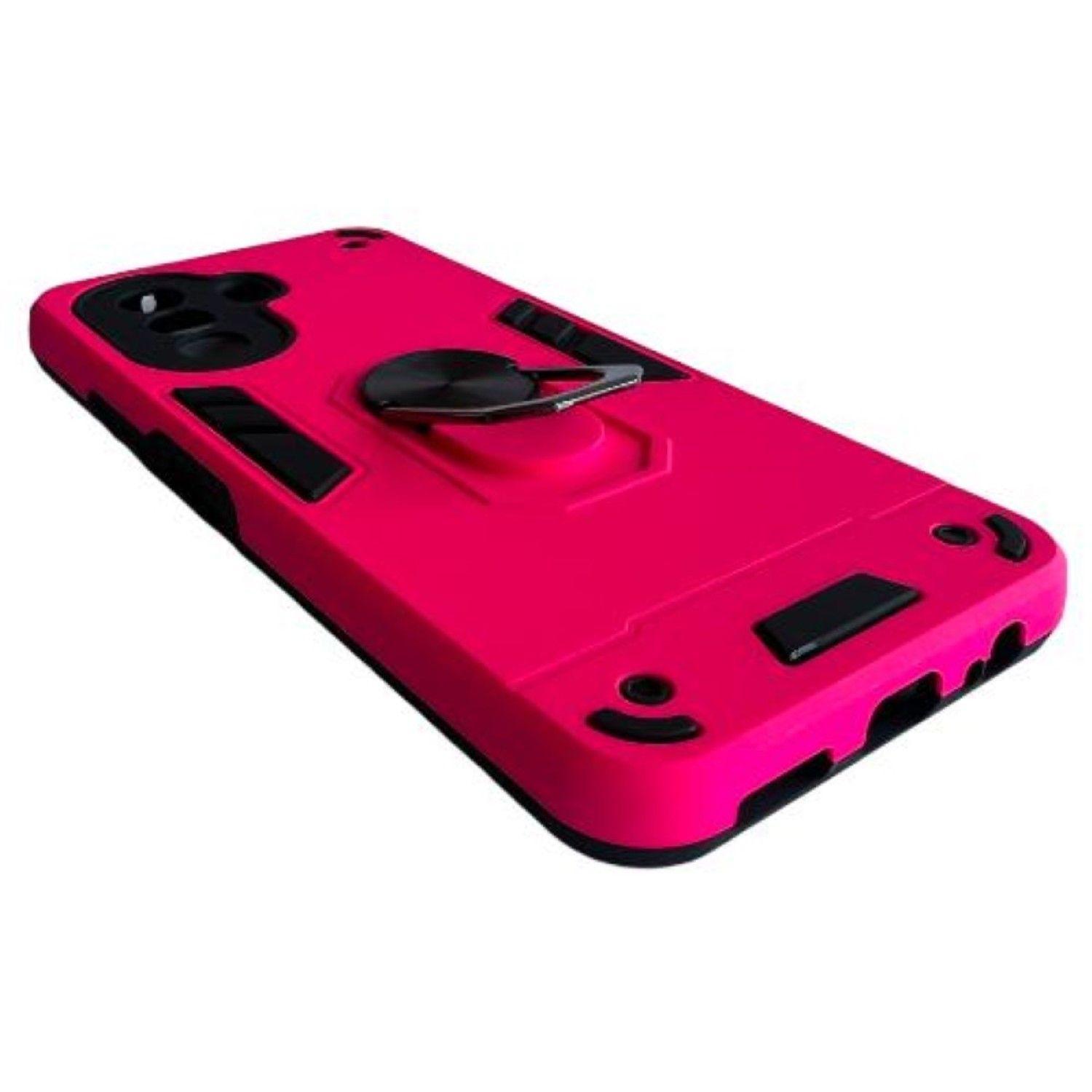 Carcasa Para Huawei Nova Y70 Anti Golpes Anillo Fucsia-2