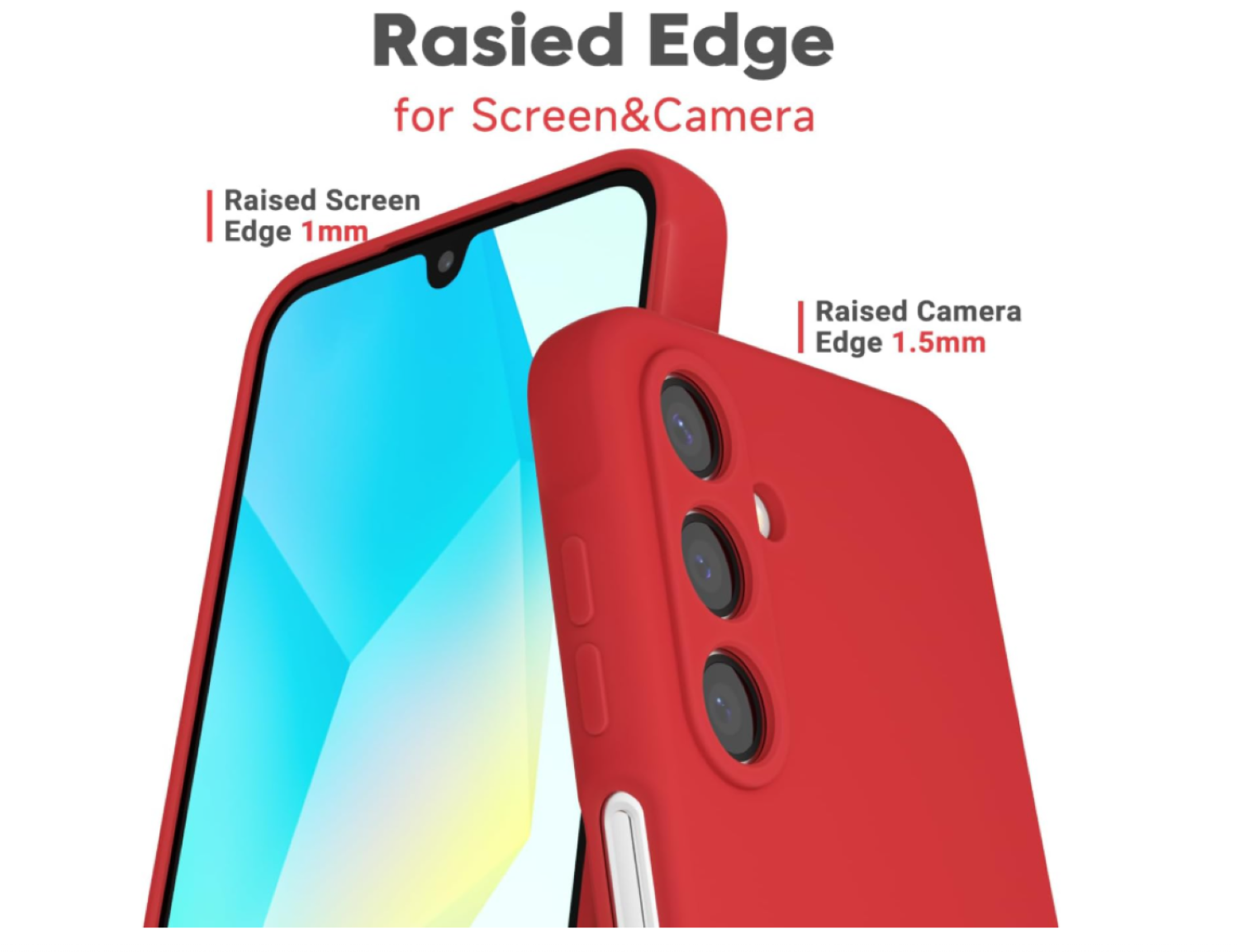 Carcasa Funda Para Samsung A17 5g Silicona Rojo-2