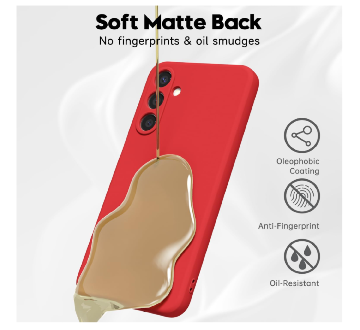 Carcasa Funda Para Samsung A17 5g Silicona Rojo-4