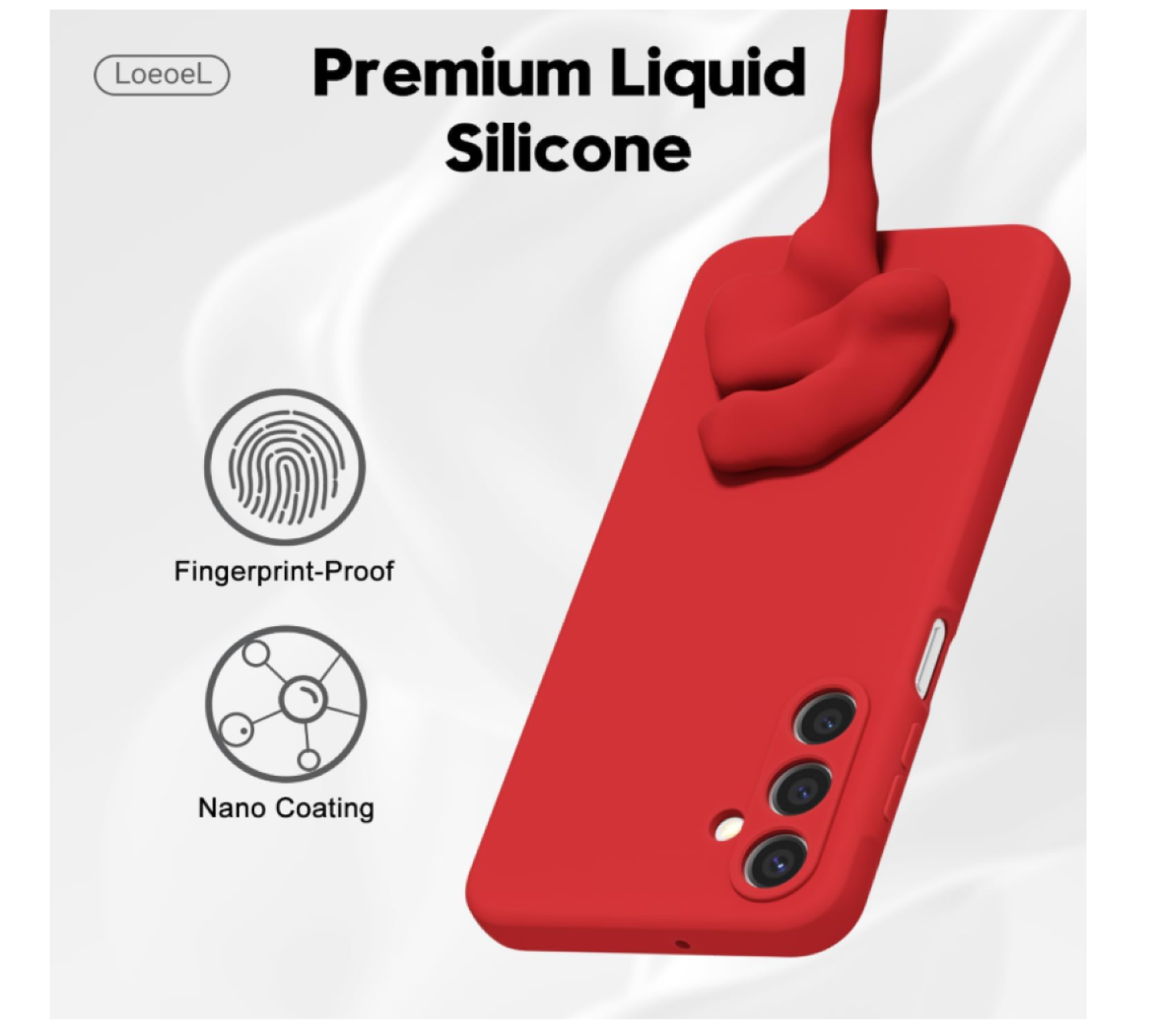 Carcasa Funda Para Samsung A17 5g Silicona Rojo-5