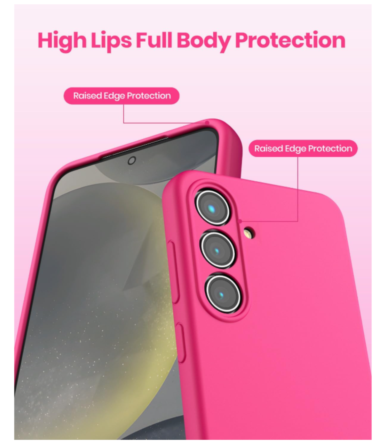 Carcasa Funda Para Samsung S26 Silicona Fucsia-3