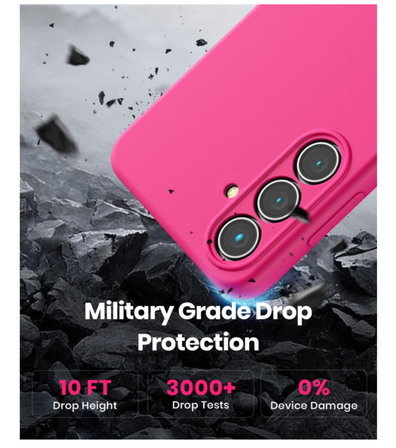 Carcasa Funda Para Samsung S26 Silicona Fucsia-4