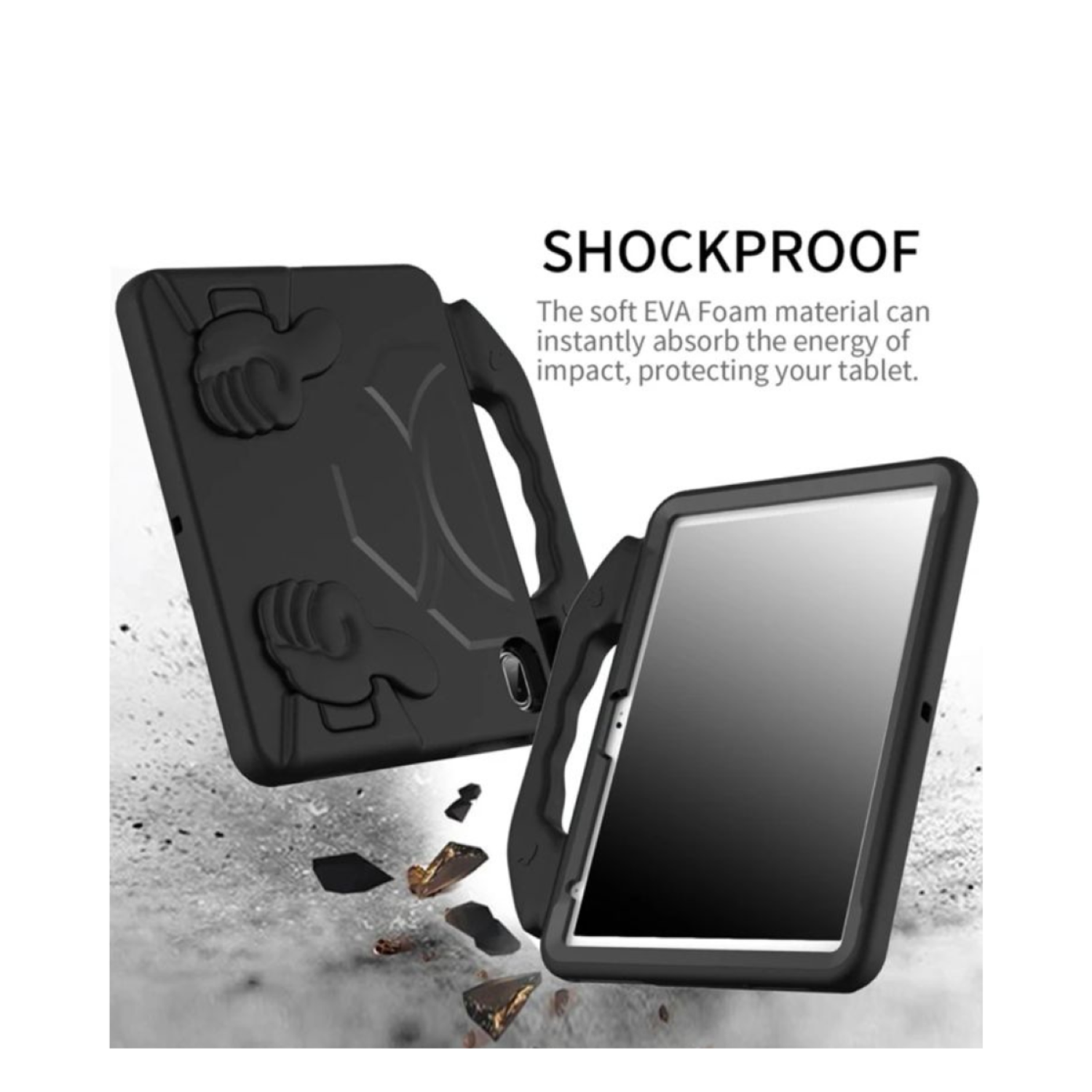 Carcasa Niños Anti-golpes Compatible Con Tablet Honor X8a 11 2024 Negro-3