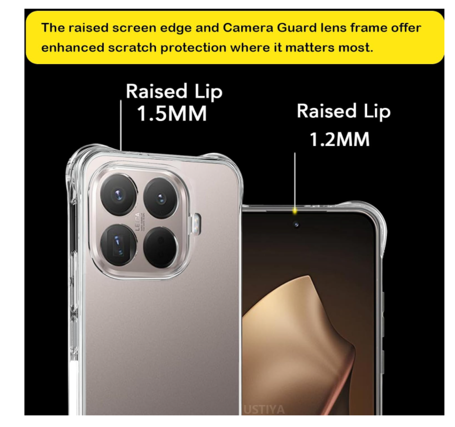 Carcasa Para Xiaomi 15T Pro 5g Transparente Reforzada-3