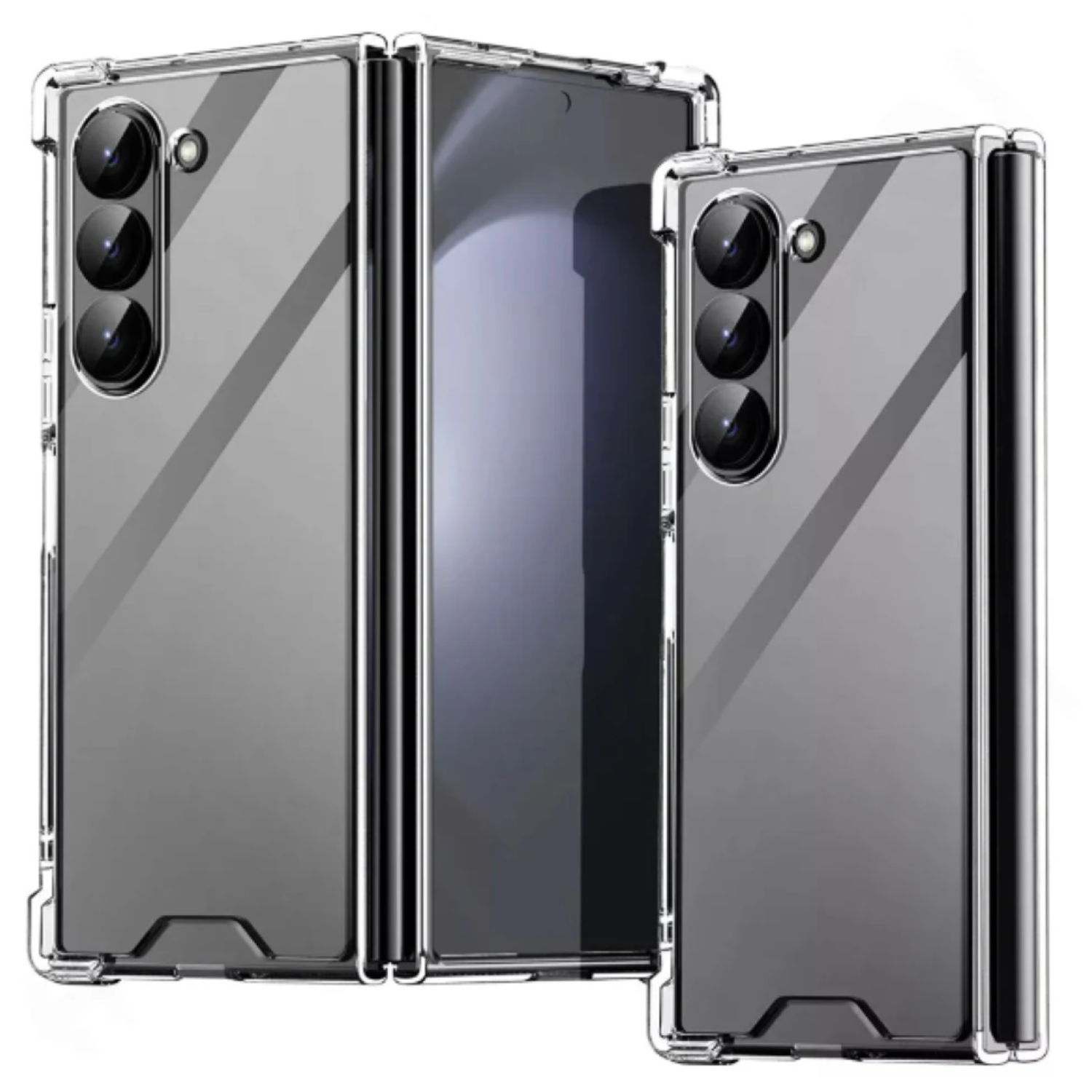 Carcasa Para Samsung Z Fold 6 Transparente Reforzada-2