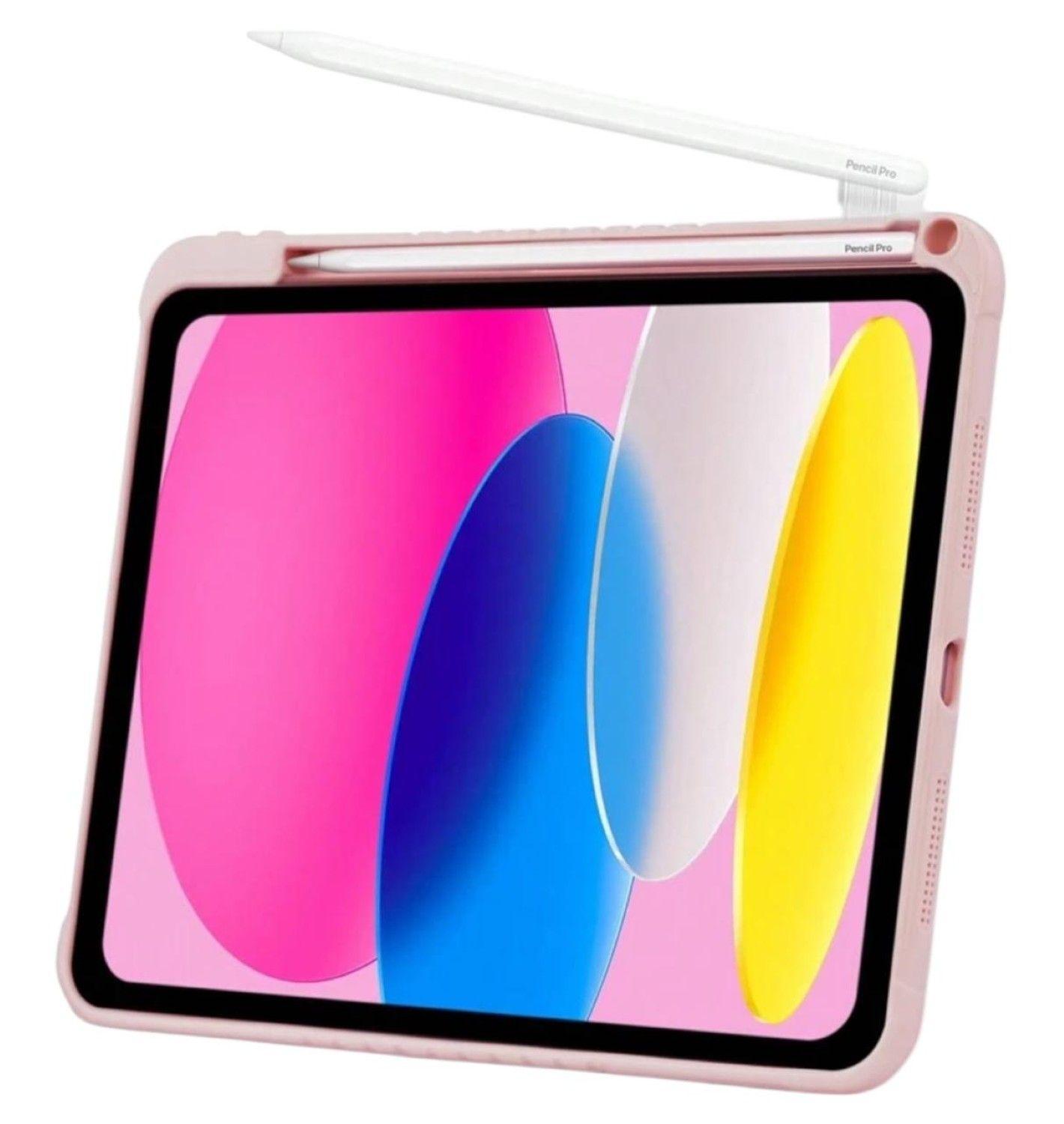 Carcasa Protectora Soporte Para iPad A16 11th Gene Rosado-5
