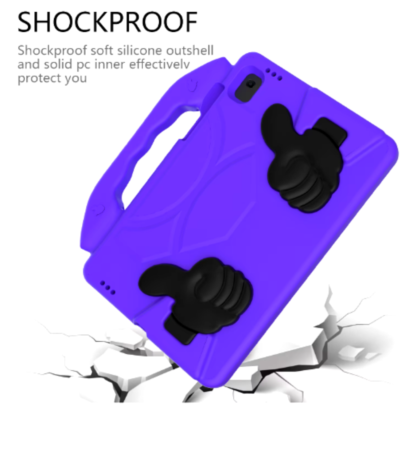 Carcasa Niños Anti-golpes Para Tablet Lenovo M9 Tb310 Morado-3