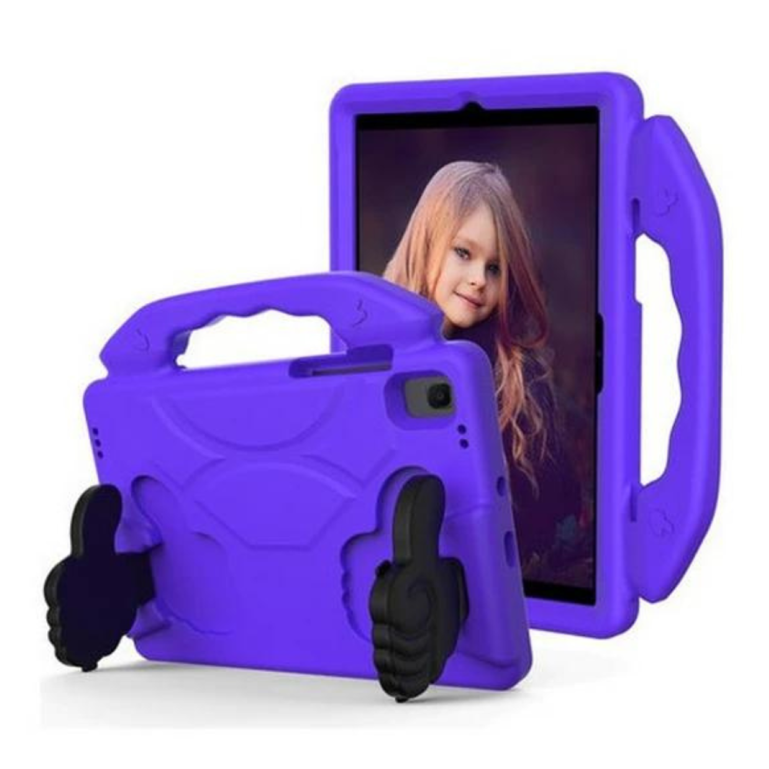 Carcasa Niños Anti-golpes Para iPad 7ma 8va 9na Gene 10.2 Morado-1