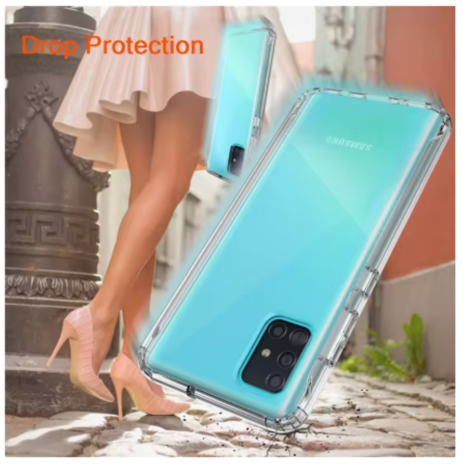 Carcasa 360 Grados Para Samsung A70 Transparente-3
