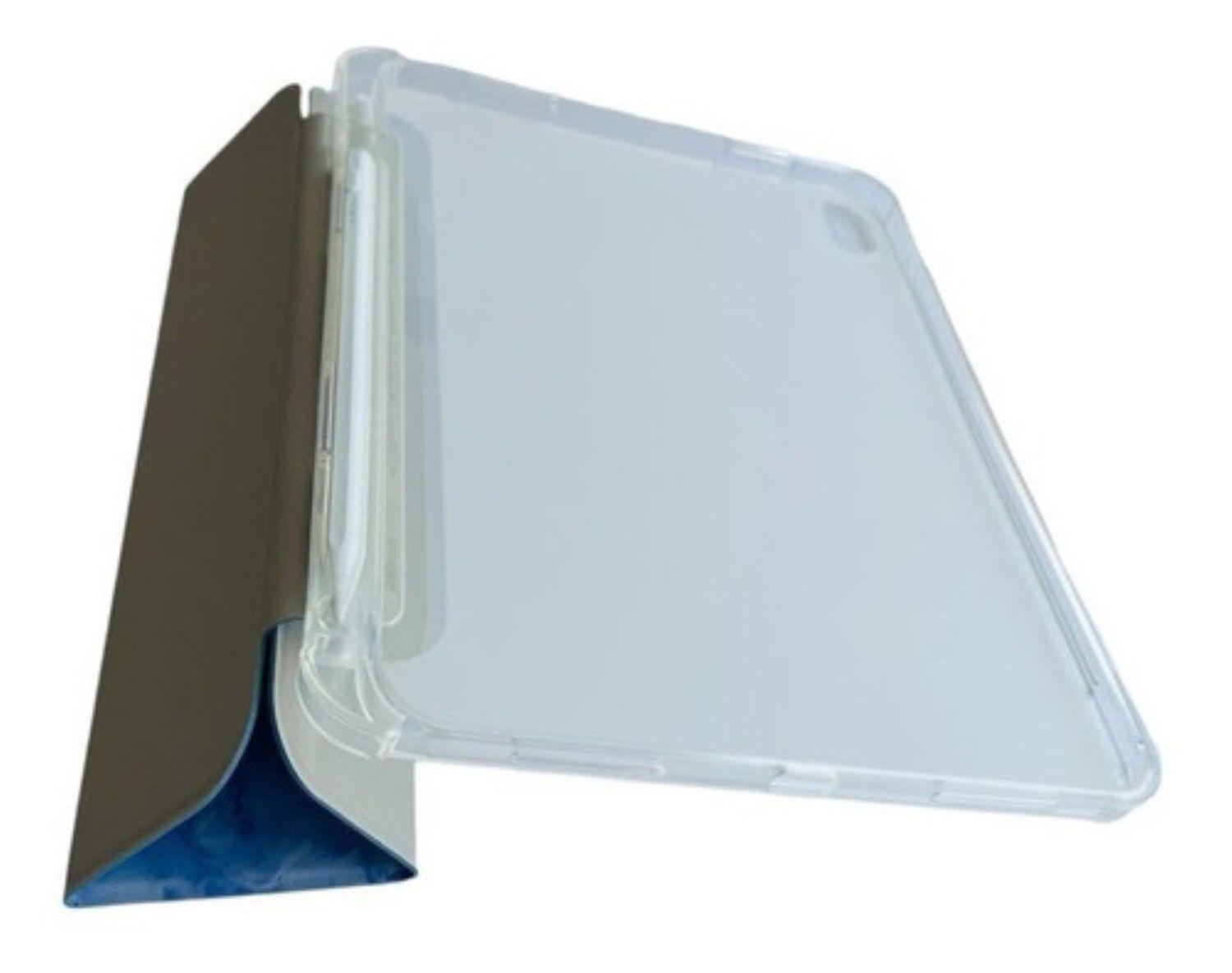 Funda Smart Cover Para iPad A16 11th Gene 11 Mármol Azul-3