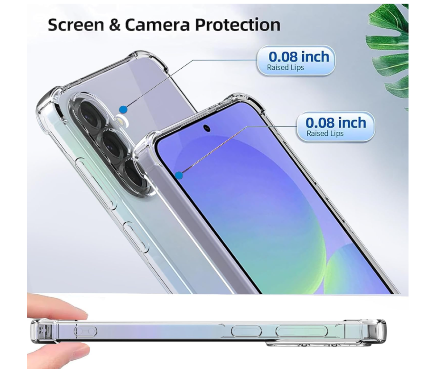 Carcasa Para Samsung A57 5g Transparente Reforzada-2
